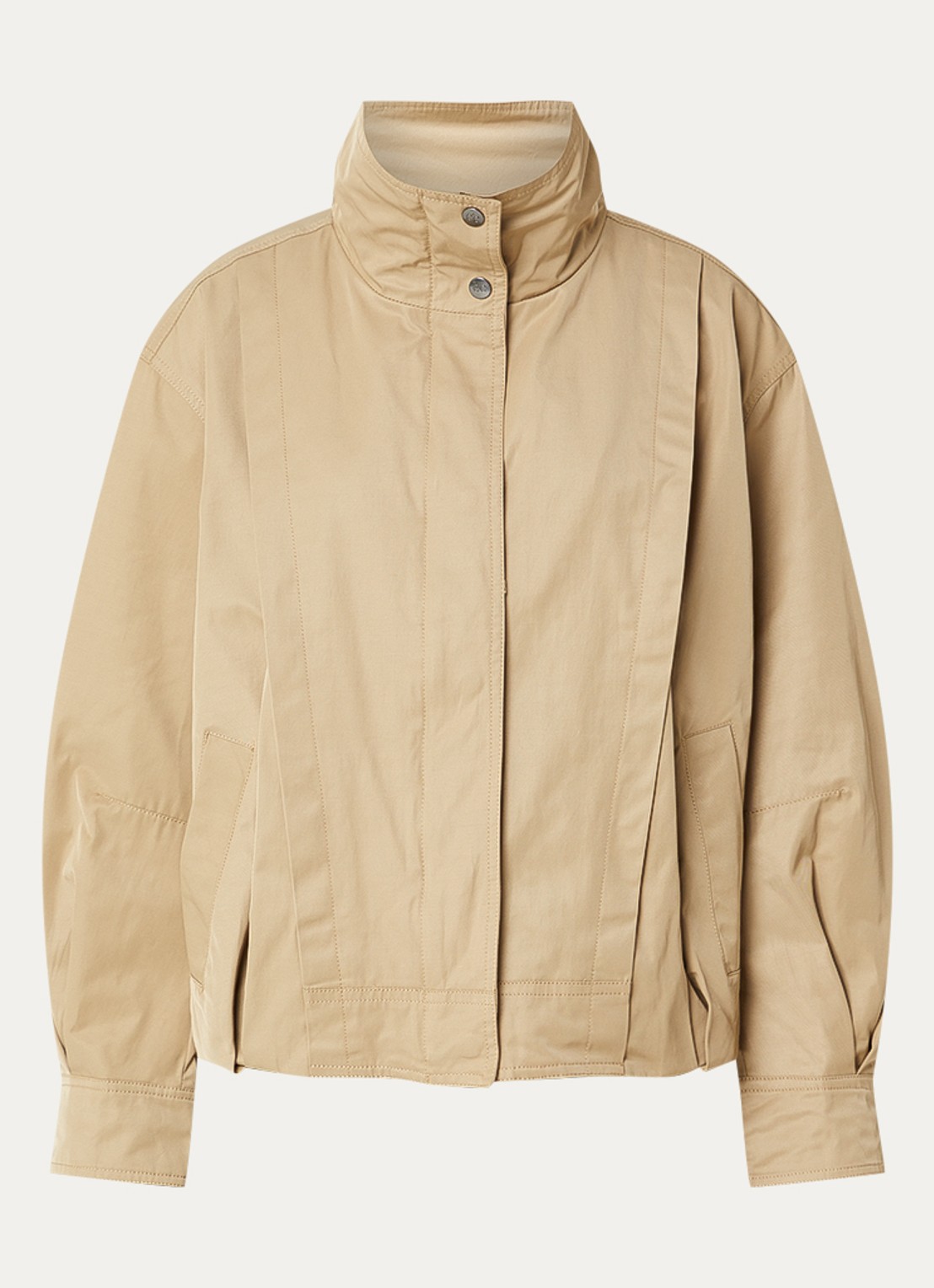 Co'Couture Francis jack met steekzakken - voorkant 2 khaki