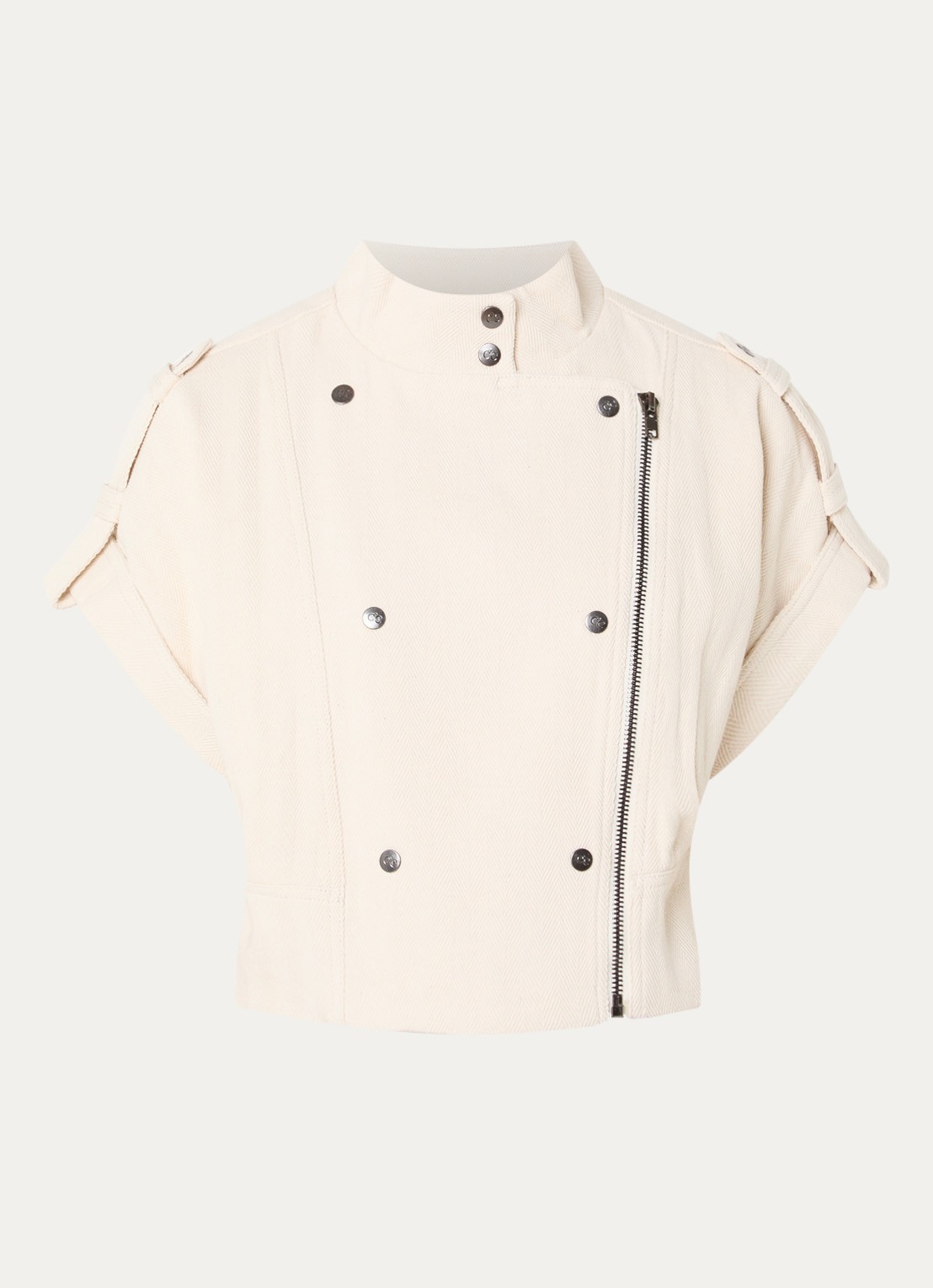 Co'Couture Jack met kraag - voorkant 3 creme