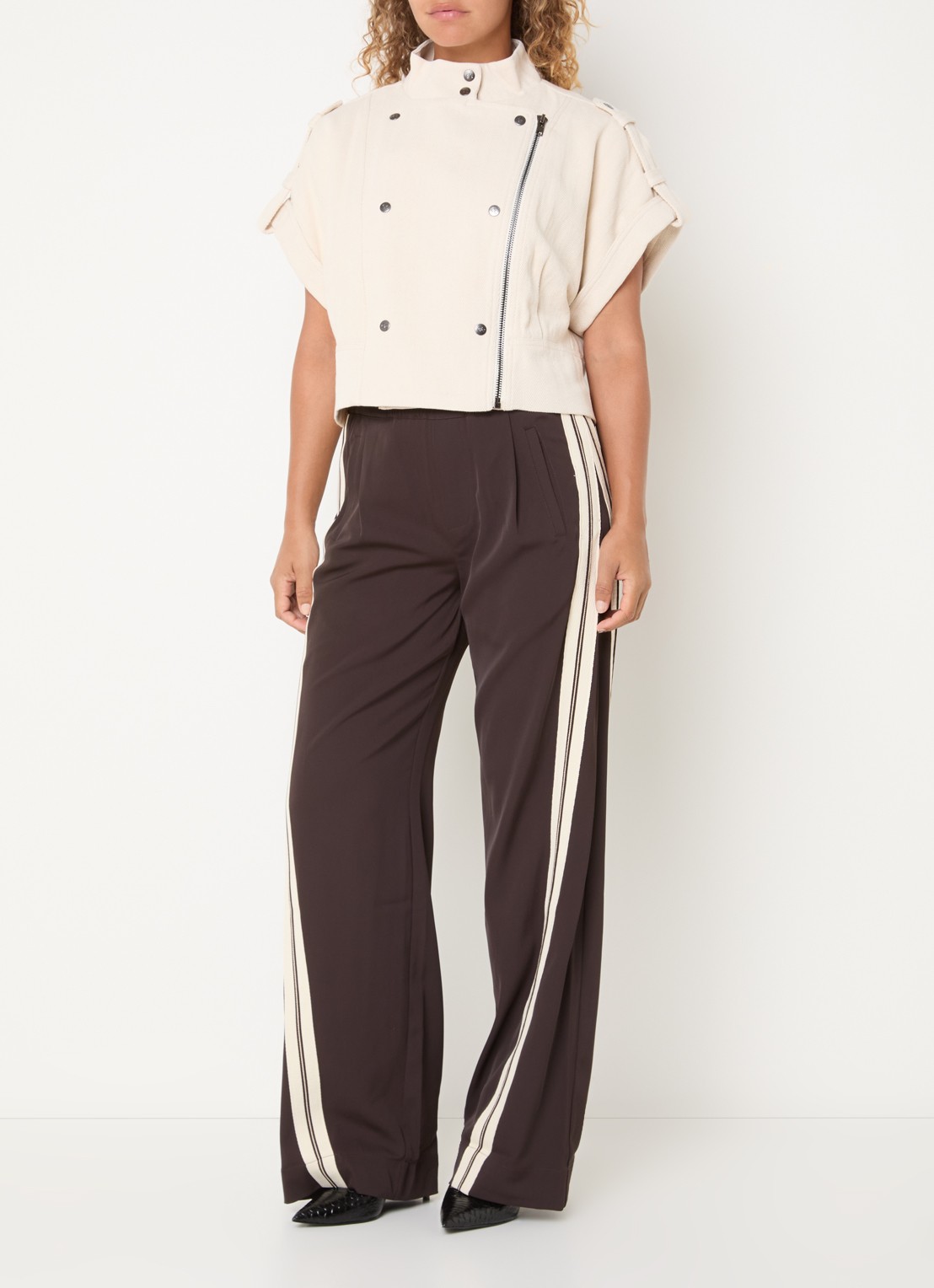 Co'Couture Jack met kraag - voorkant 4 creme