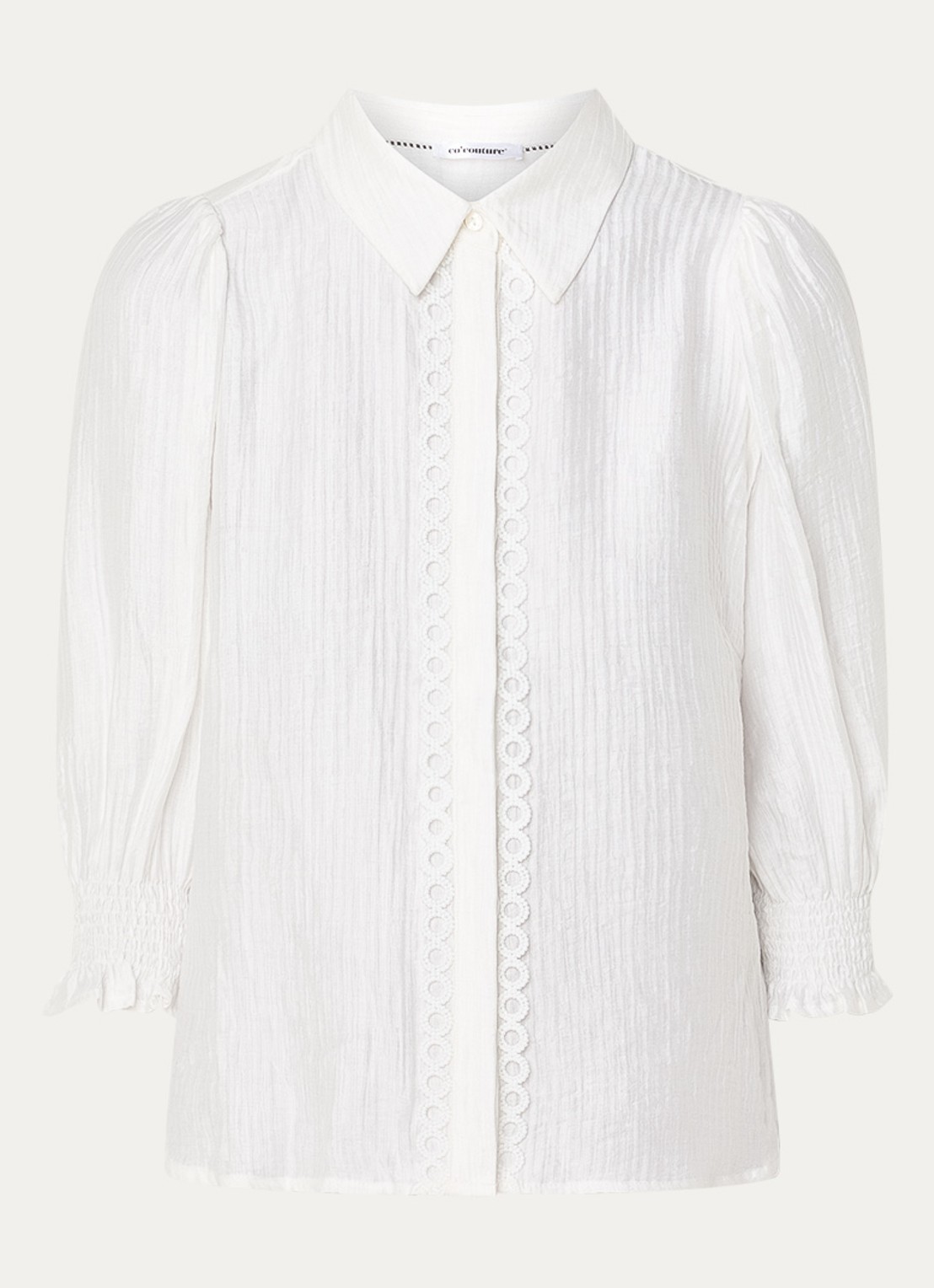 Co'Couture Tassy blouse met borduring - voorkant wit