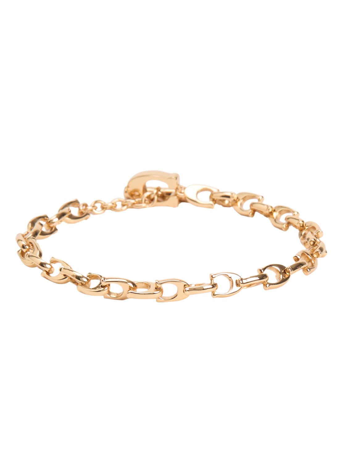 Coach Armband met bedel - voorkant goud