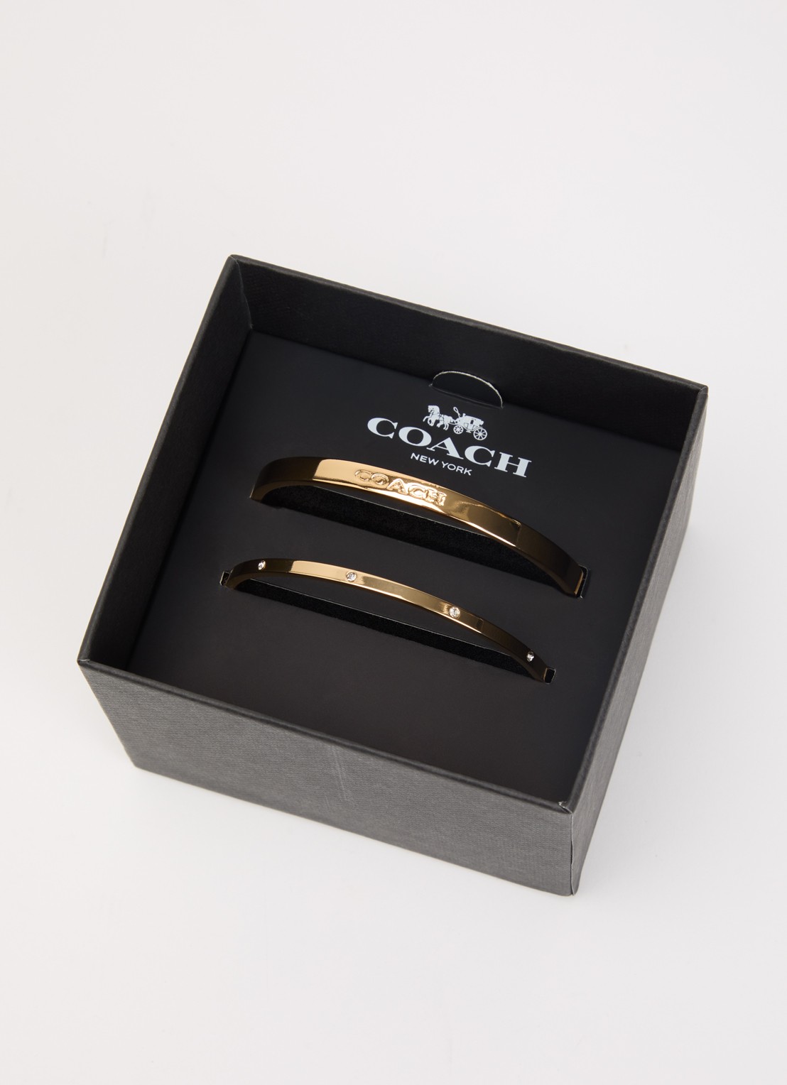 Coach Bangle in set van 2 - detail 4 goud