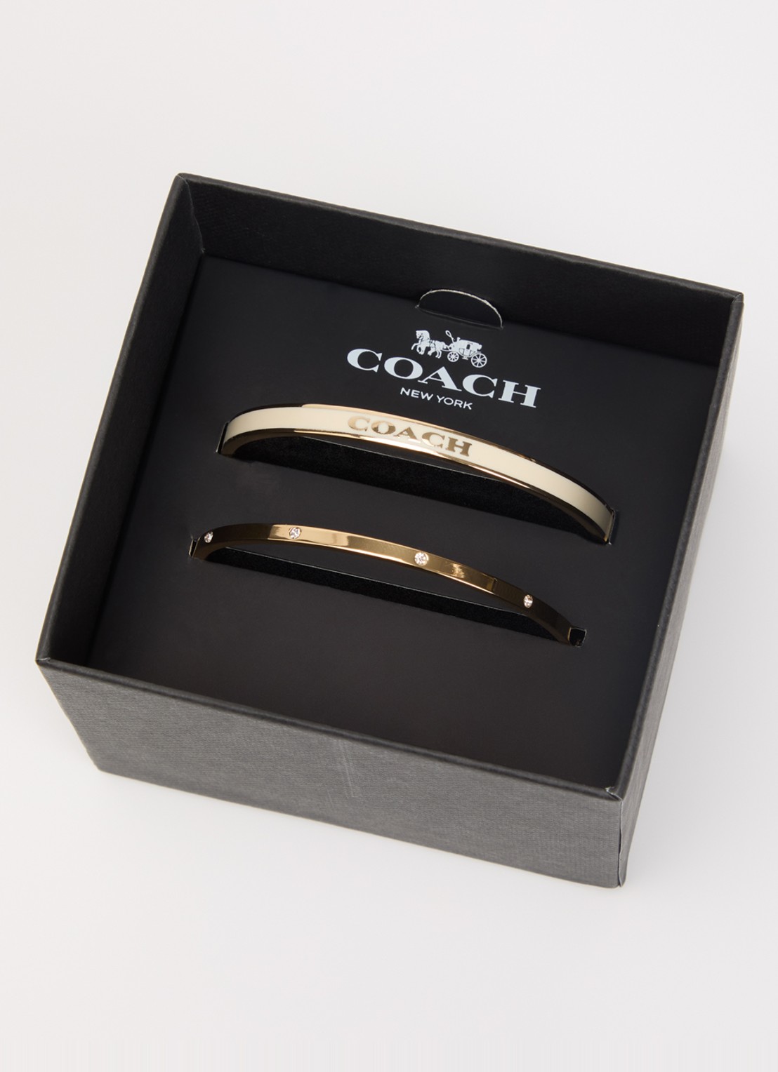 Coach Bangle in set van 2 - detail 2 wit