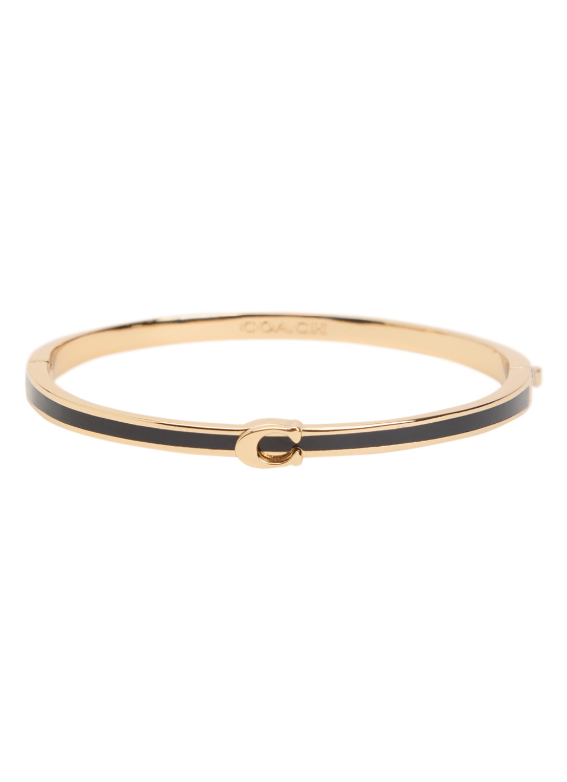 Coach Bangle met logo - voorkant 3 goud