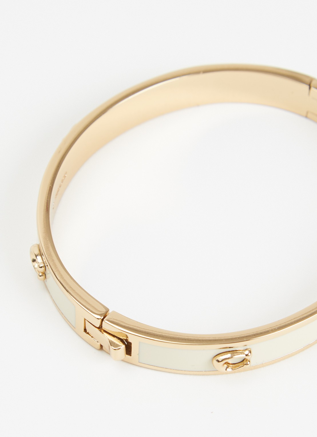 Coach Bangle met logo - detail wit