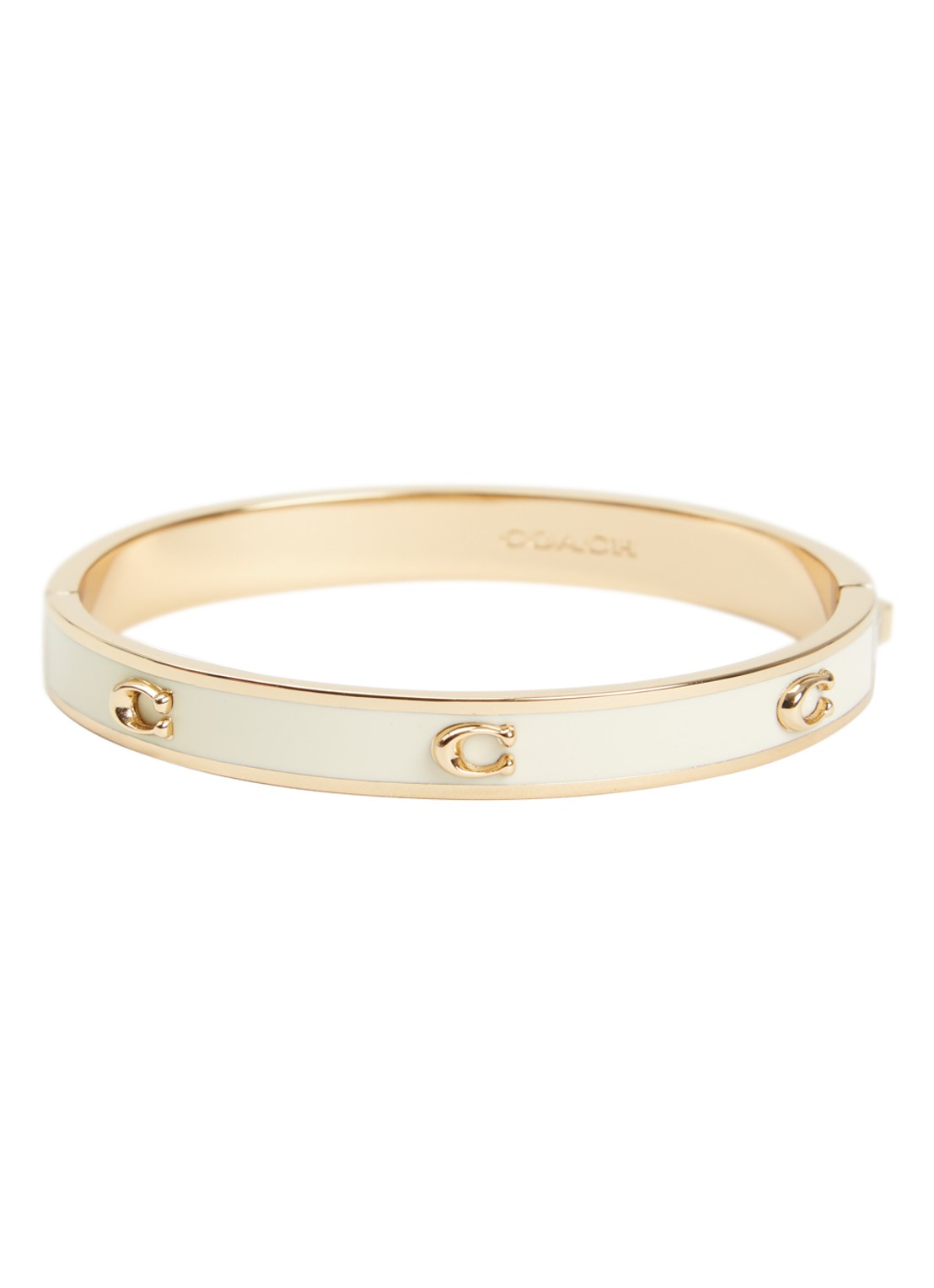 Coach Bangle met logo - voorkant 2 wit