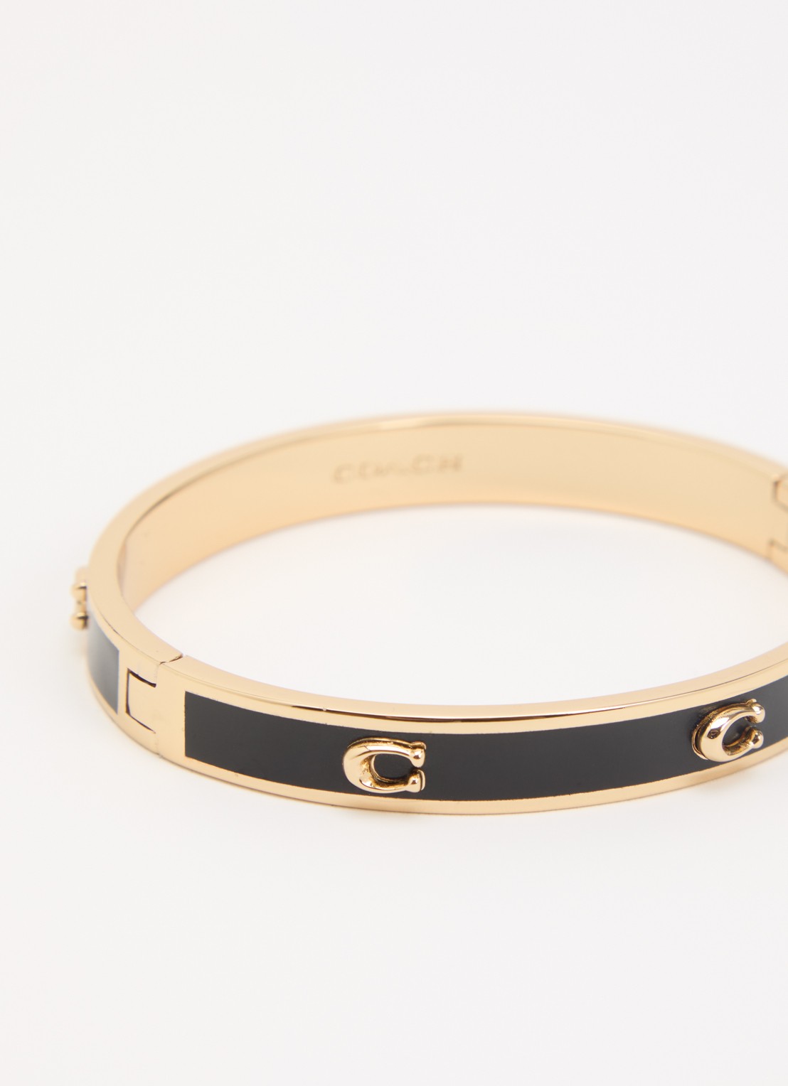 Coach Bangle met logo - detail zwart
