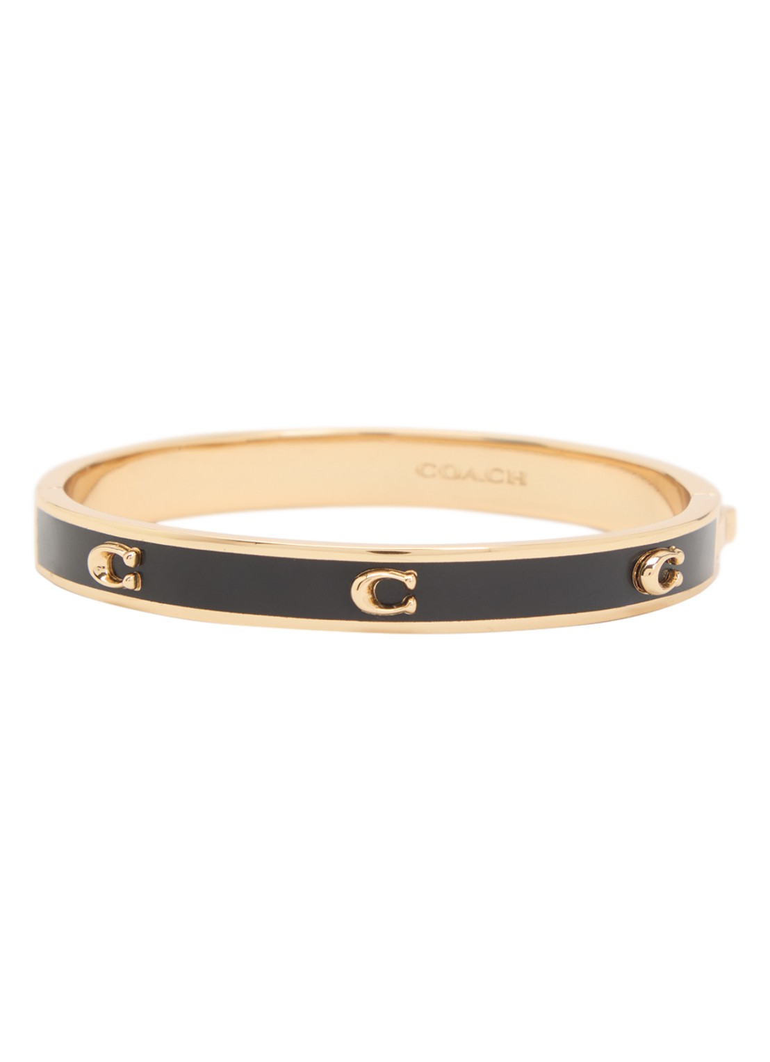 Coach Bangle met logo - voorkant 2 zwart