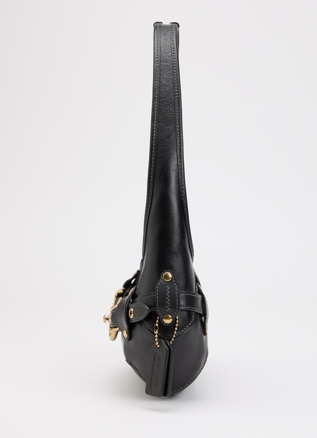 Coach Belted Ergo 26 schoudertas van leer - detail 3 zwart