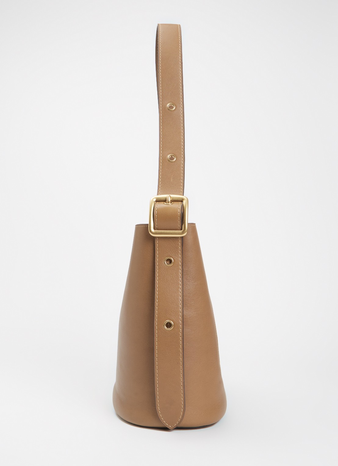 Coach Bleecker schoudertas van leer met uitneembaar etui - detail 3 khaki