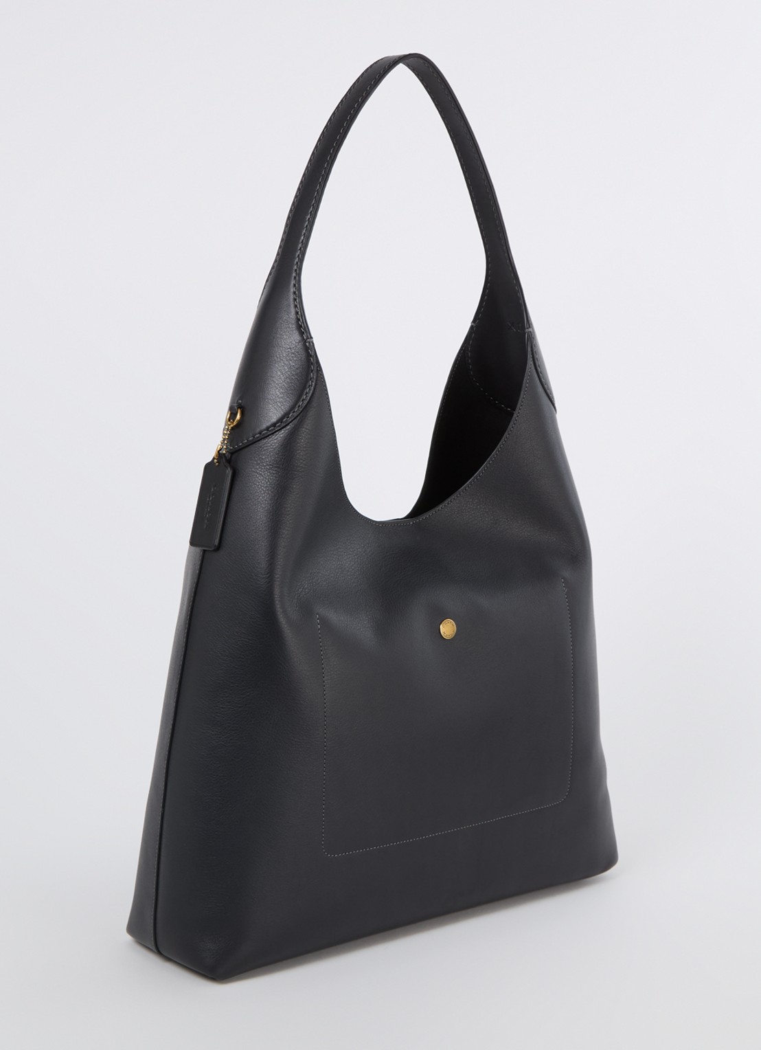 Coach Brooklyn 39 schoudertas van leer - achterkant zwart