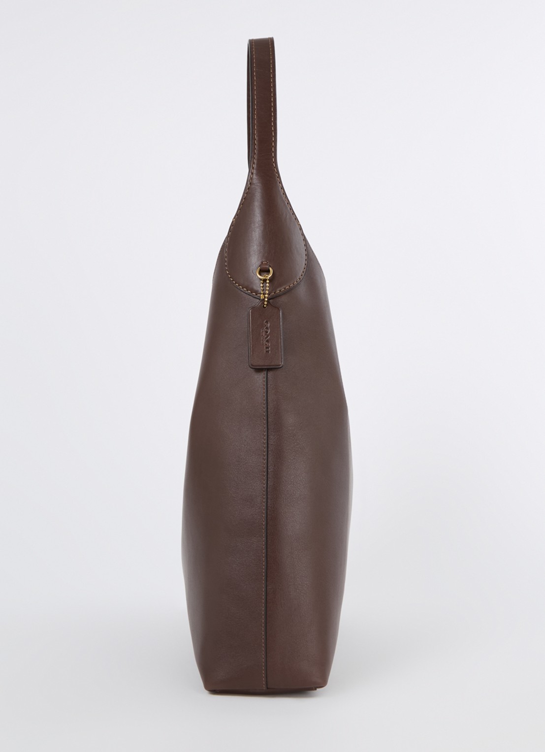 Coach Brooklyn 39 schoudertas van leer - detail 2 donkerbruin