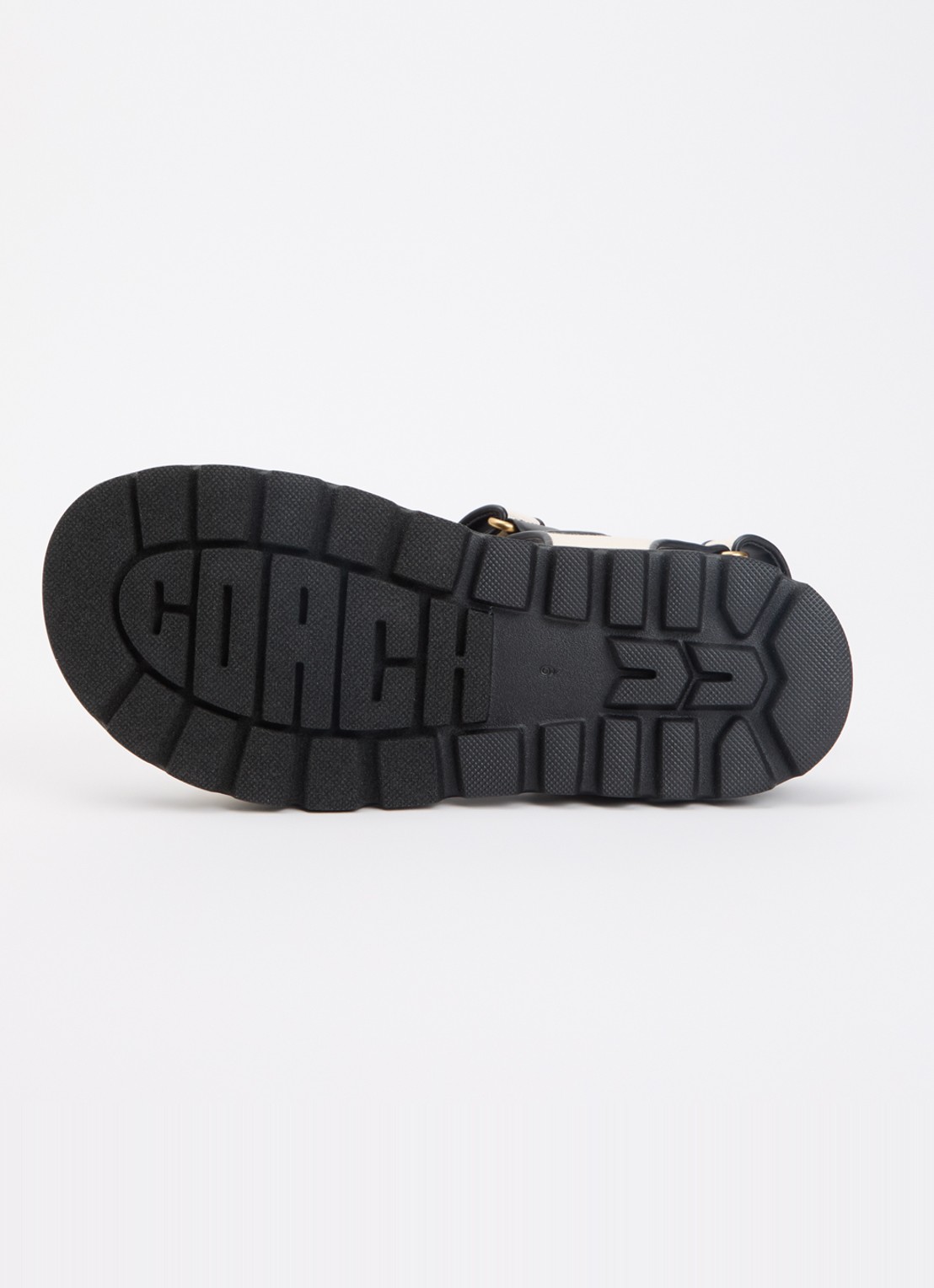 Coach Brynn sandaal met logo - detail 5 gebroken wit