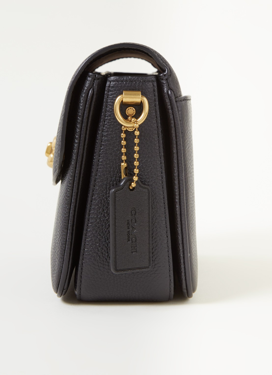 Coach Cassie crossbodytas van leer  - detail 2 zwart