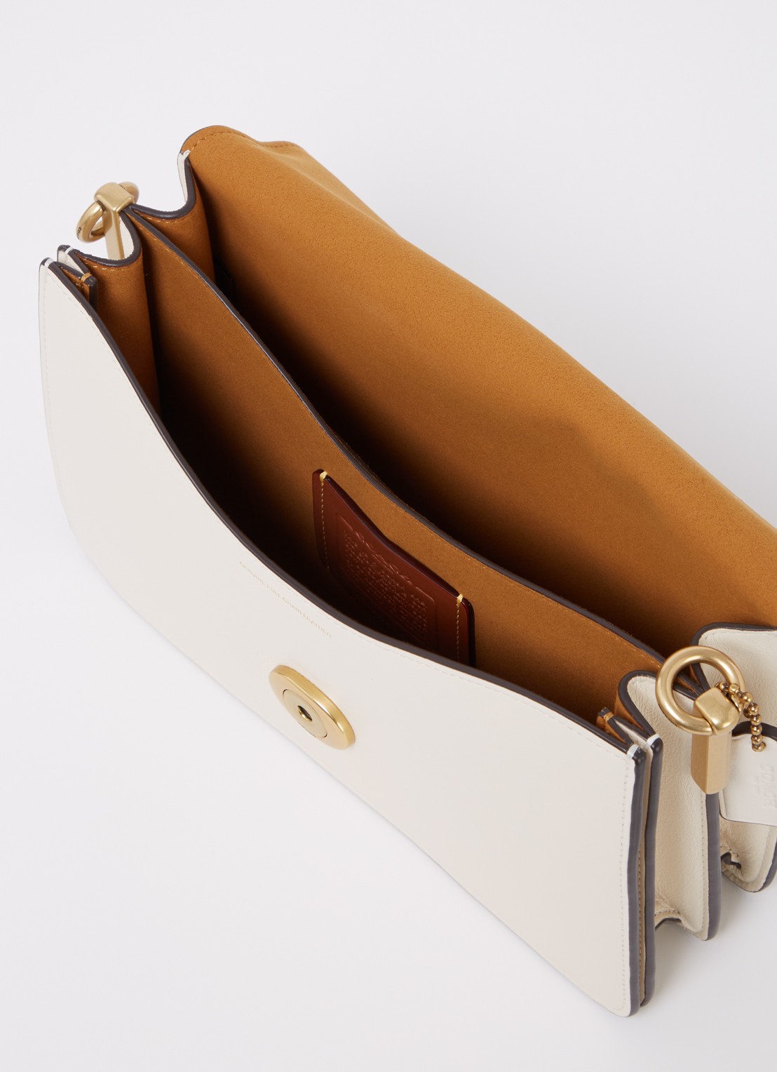 Coach  Chain Tabby schoudertas van leer - detail 5 creme