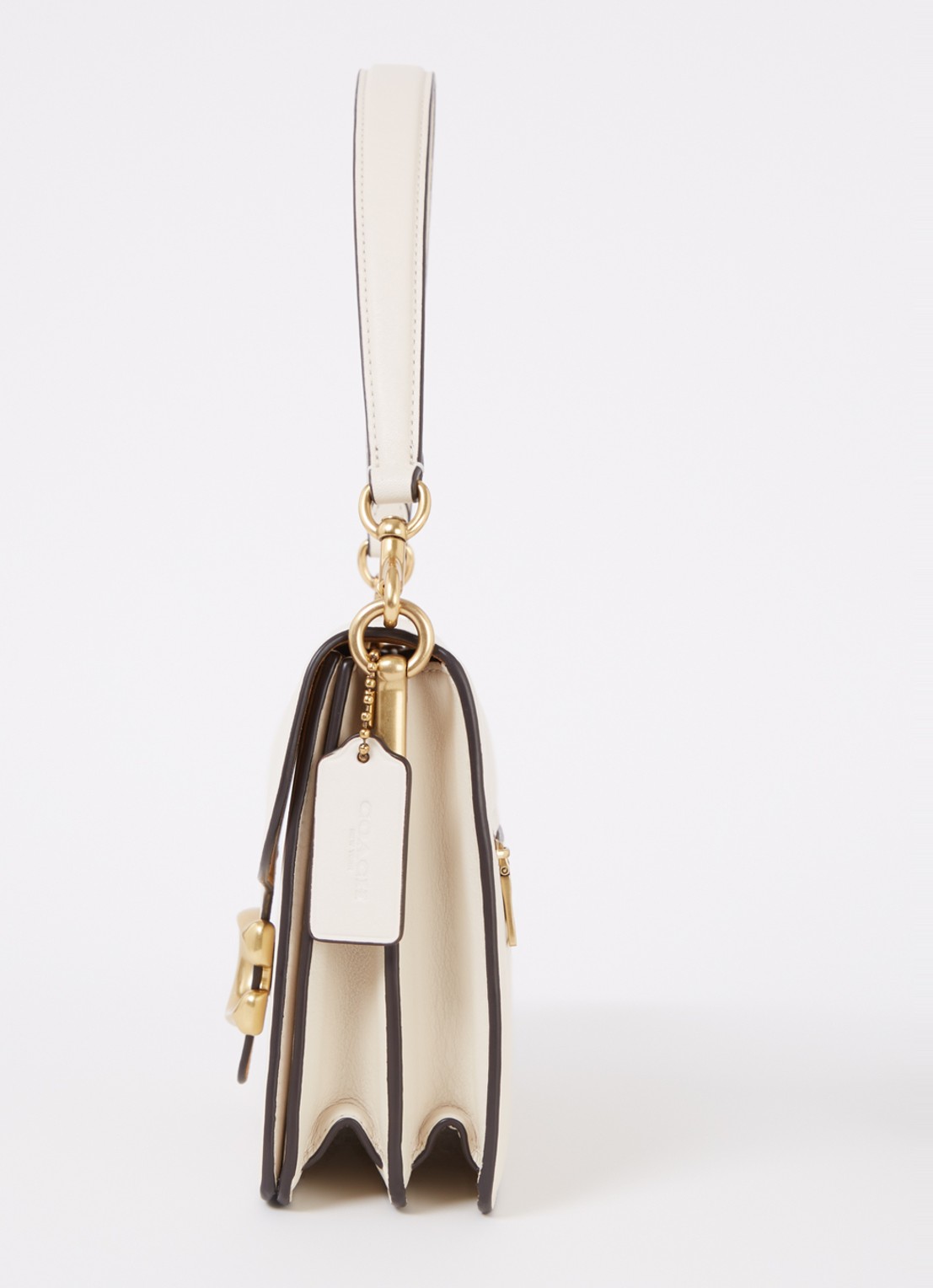 Coach  Chain Tabby schoudertas van leer - detail 6 creme