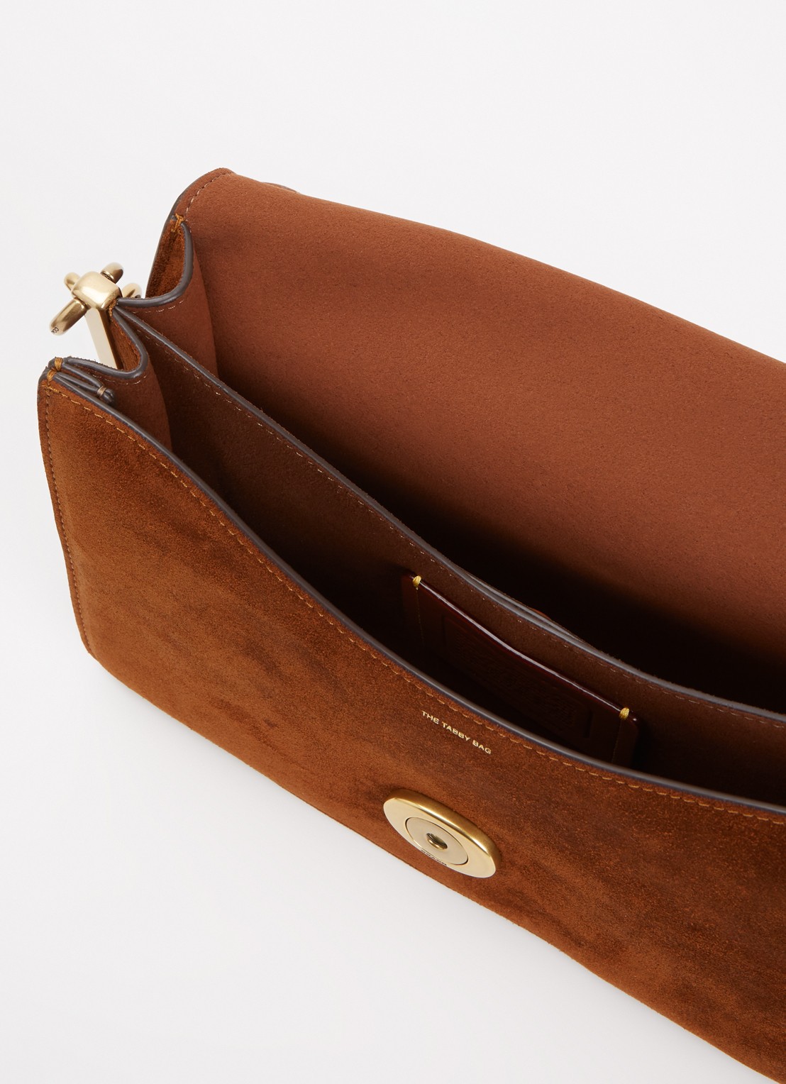 Coach Chain Tabby schoudertas van suède met afneembare schouderriem - detail 5 bruin