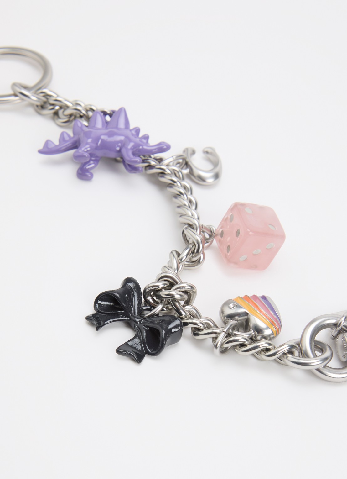 Coach Chain tasbedel - detail zilver