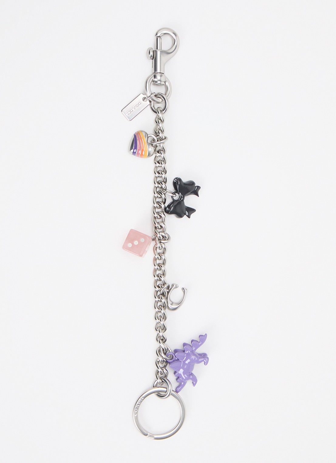 Coach Chain tasbedel - voorkant 2 zilver