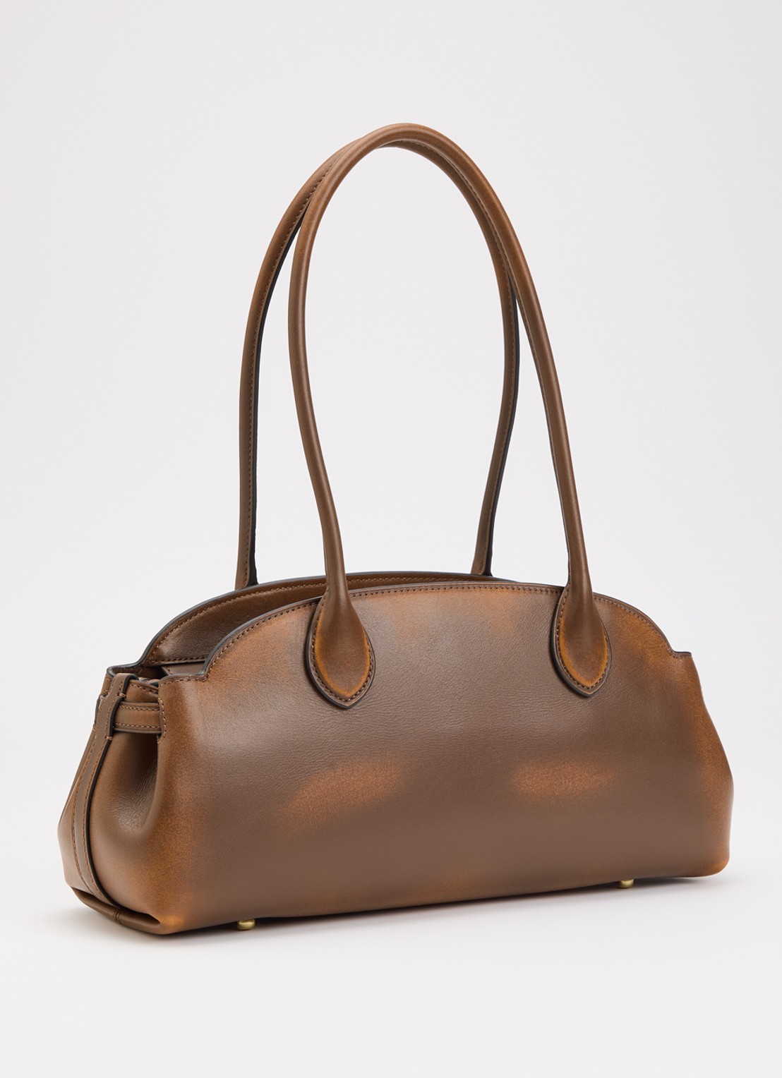 Coach Empire 34 schoudertas van leer - achterkant 2 bruin