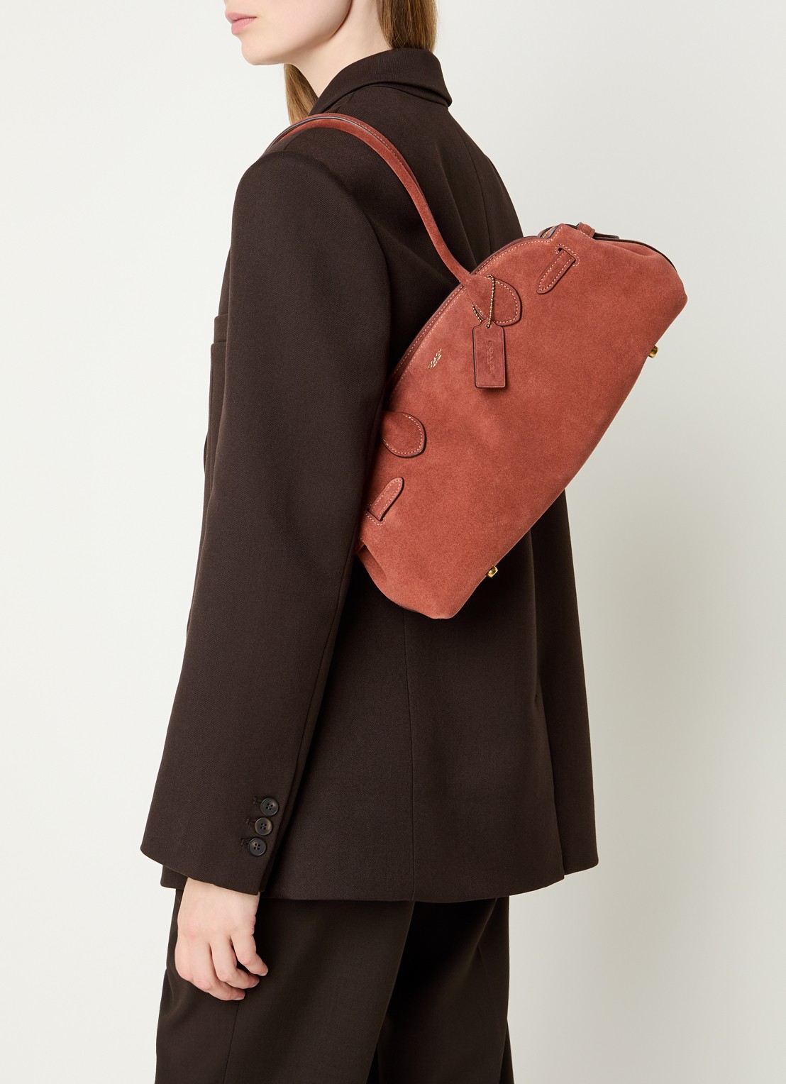 Coach Empire schoudertas - voorkant 6 camel