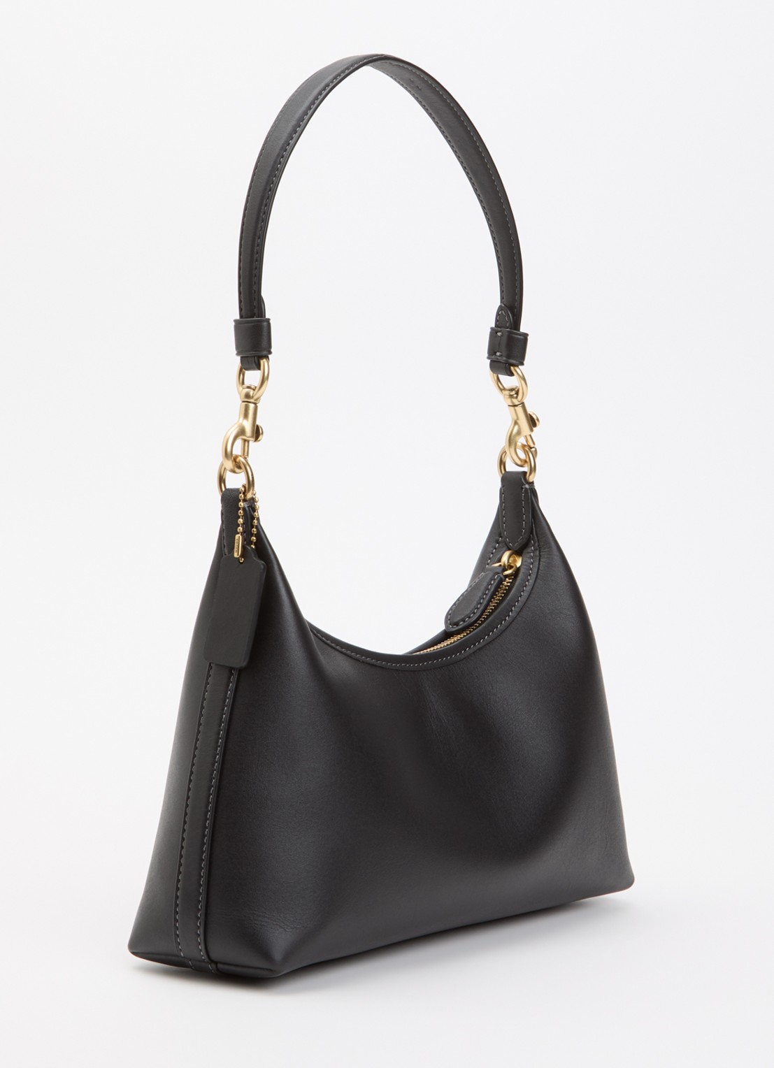 Coach Juliet 25 schoudertas van leer met logo  - achterkant 4 zwart