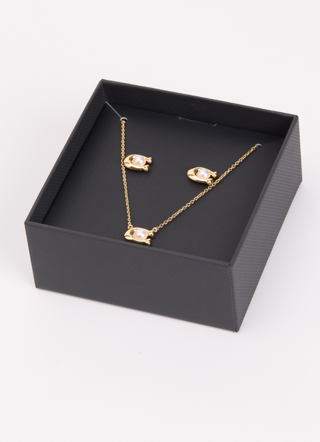 Coach Ketting en oorstekers in set van 2 - detail 3 goud