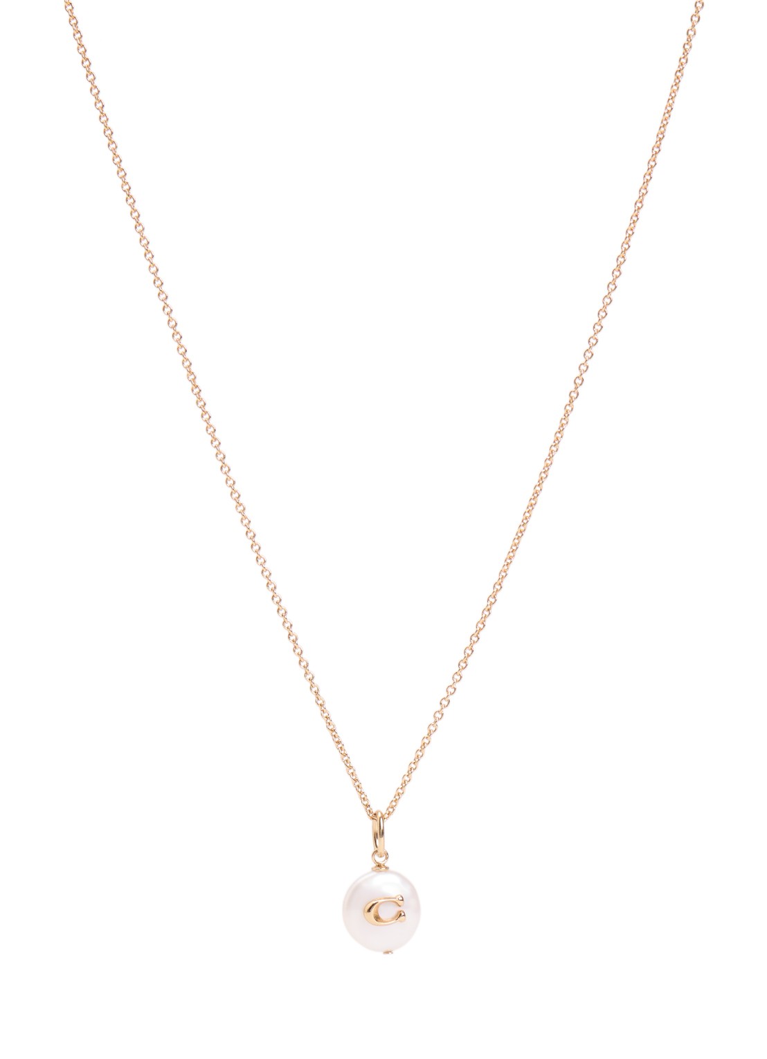 Coach Ketting met hanger - voorkant goud