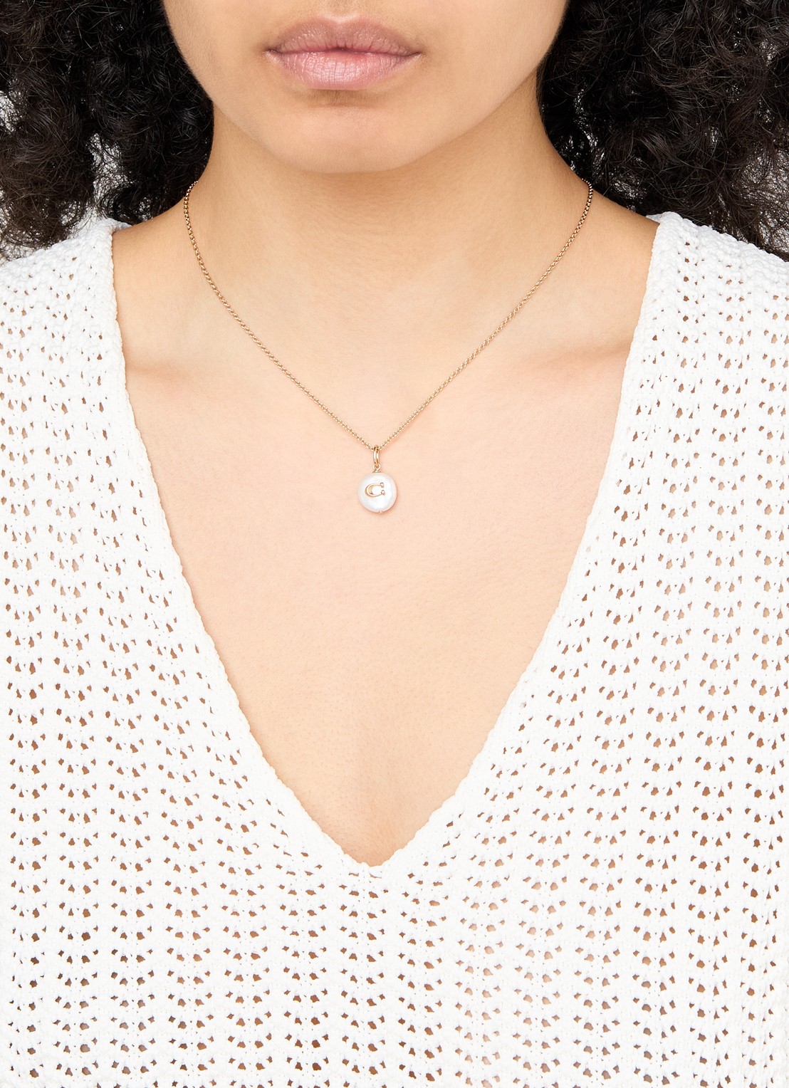 Coach Ketting met hanger - voorkant 2 goud