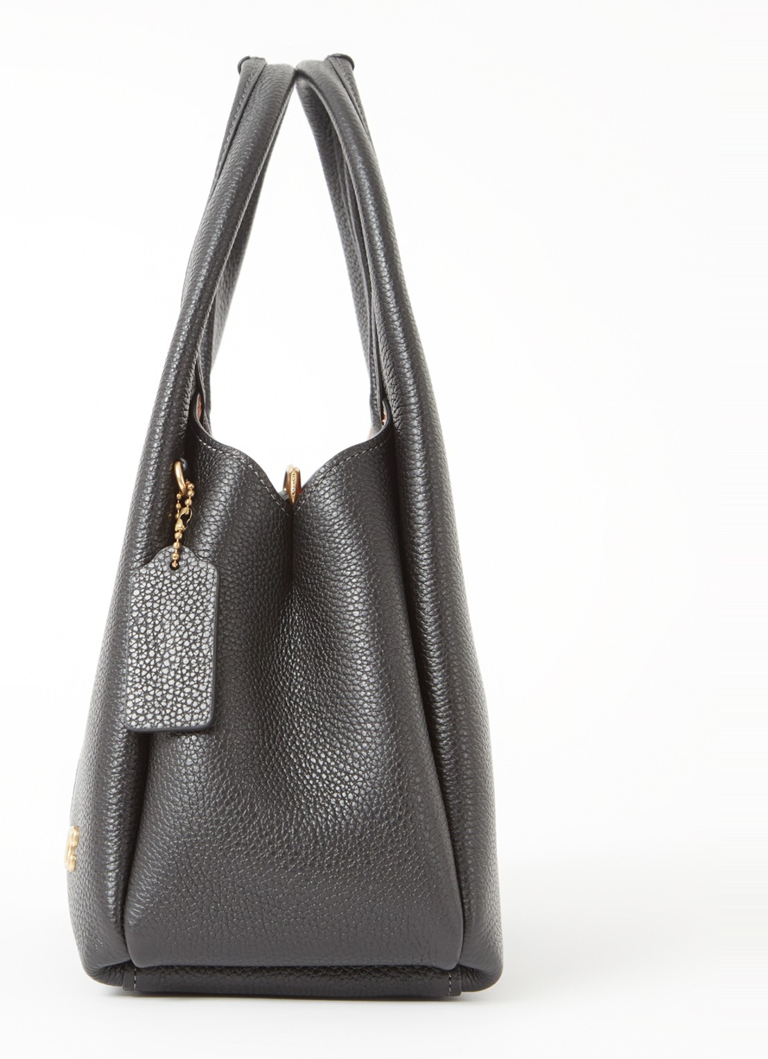 Coach Lana 23 handtas van leer met logo - detail 6 zwart