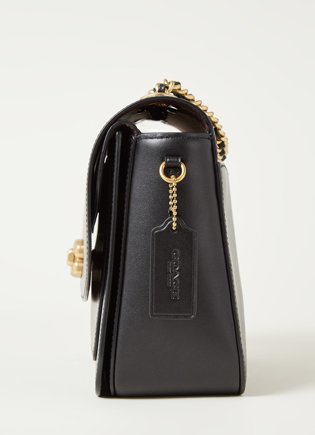 Coach Madison schoudertas van kalfsleer - detail 3 zwart