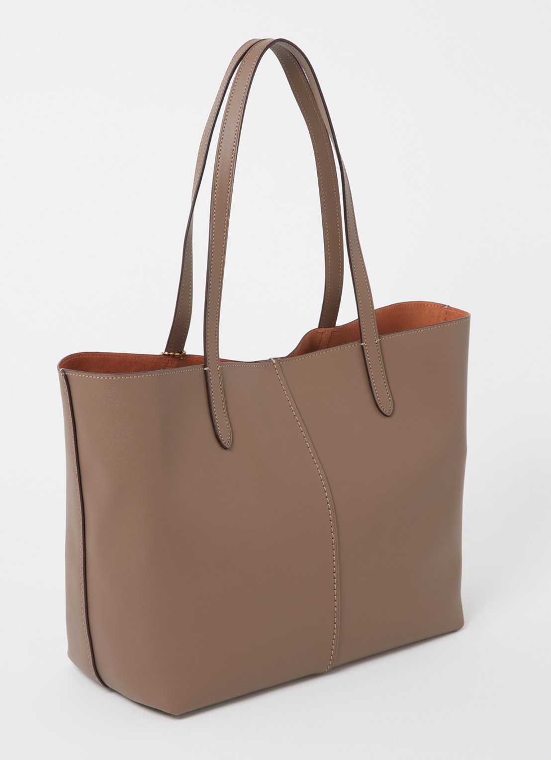 Coach North shopper van leer - achterkant bruin