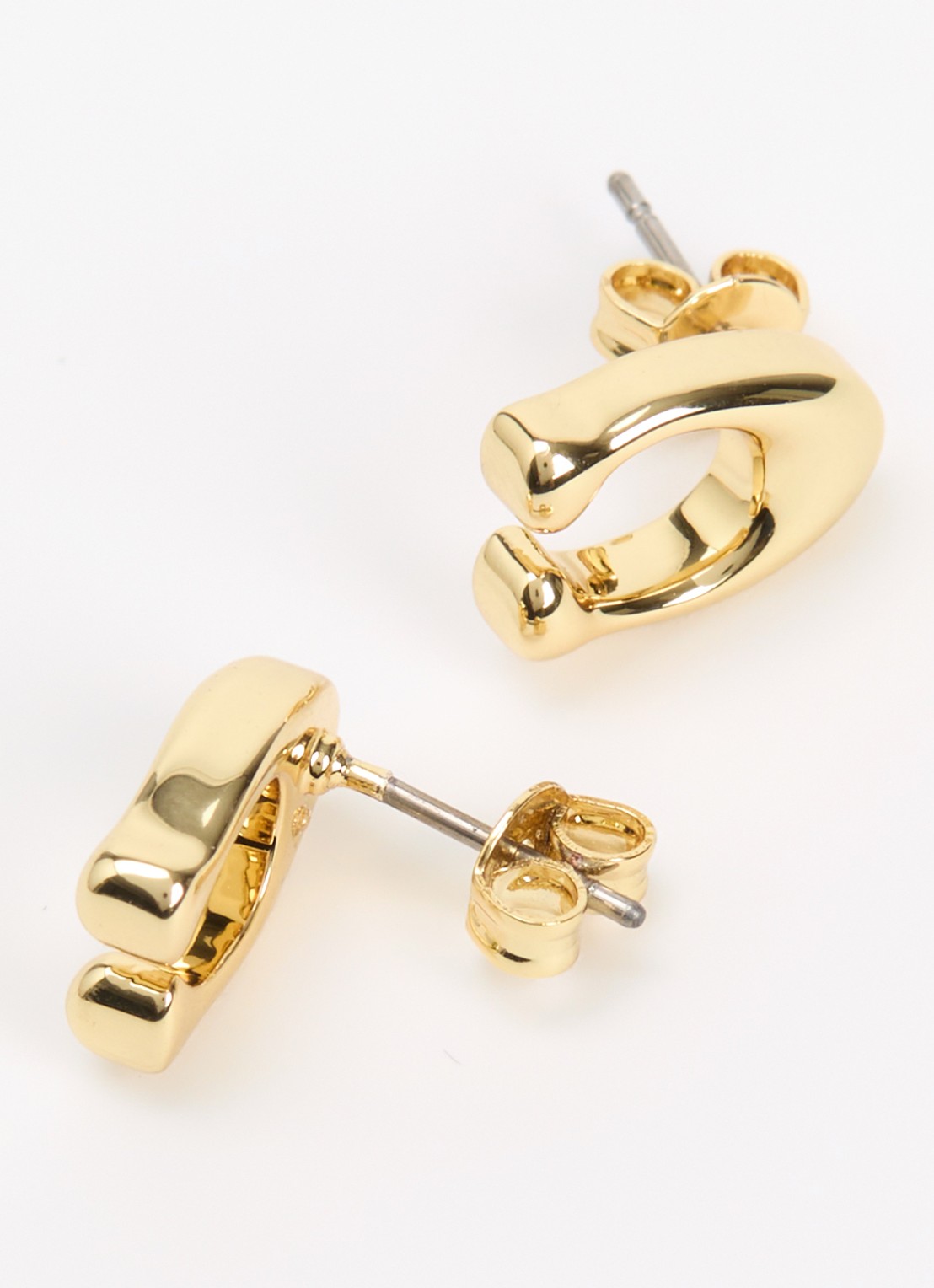 Coach Oorstekers met logo - detail 3 goud
