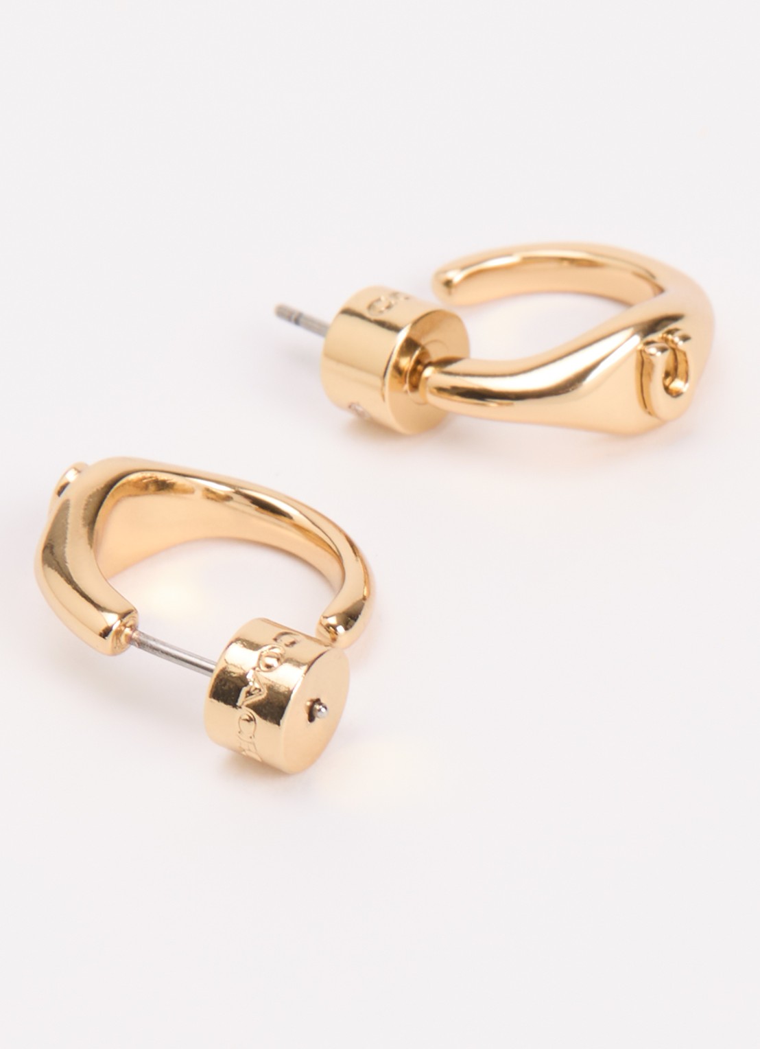 Coach Oorstekers met logo - detail 3 goud
