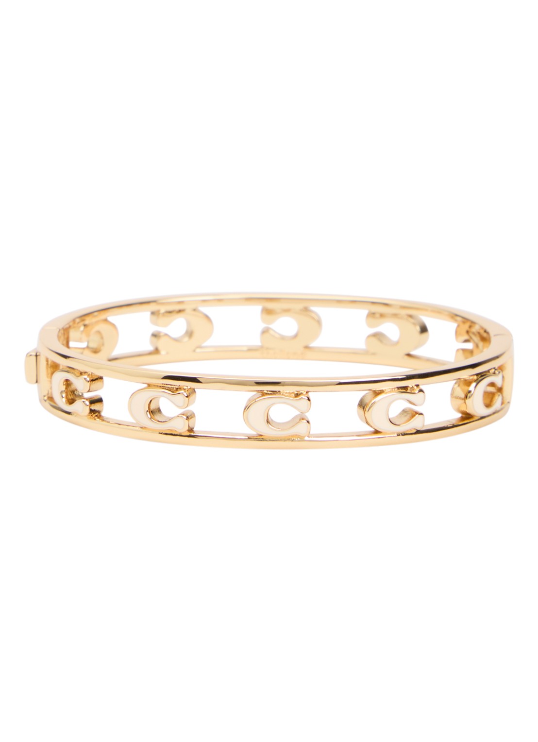 Coach Open C Hinged bangle - voorkant 2 goud
