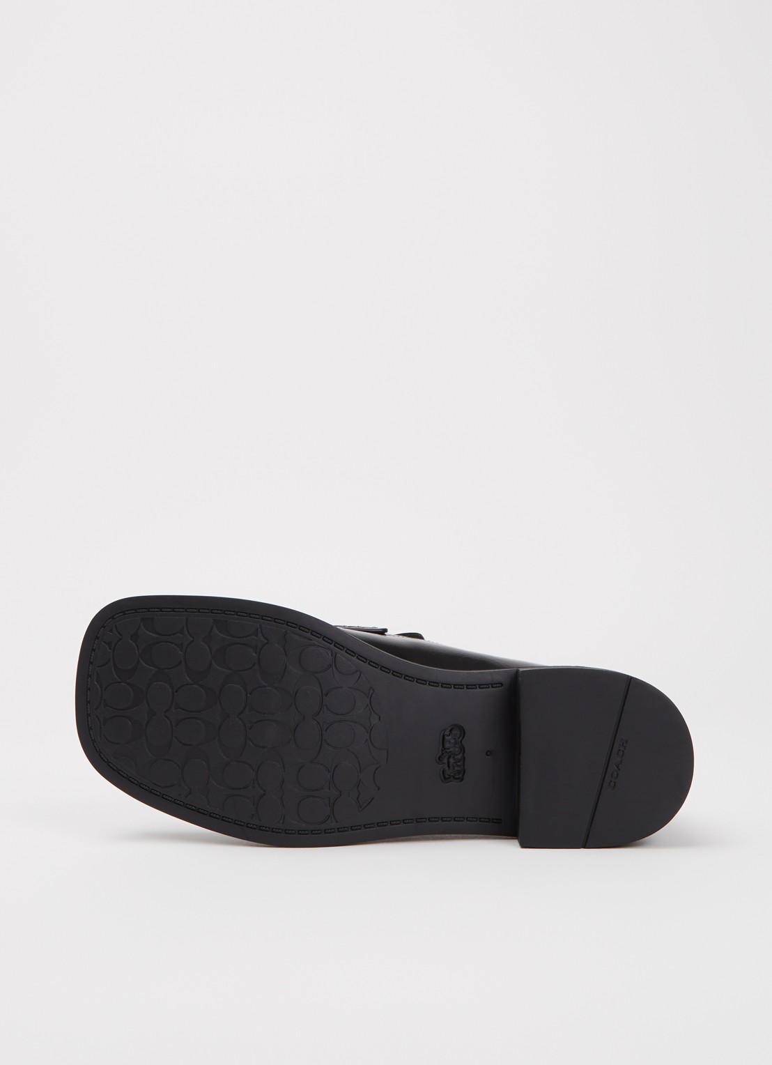 Coach Penny loafer van lakleer met structuur - detail 7 zwart
