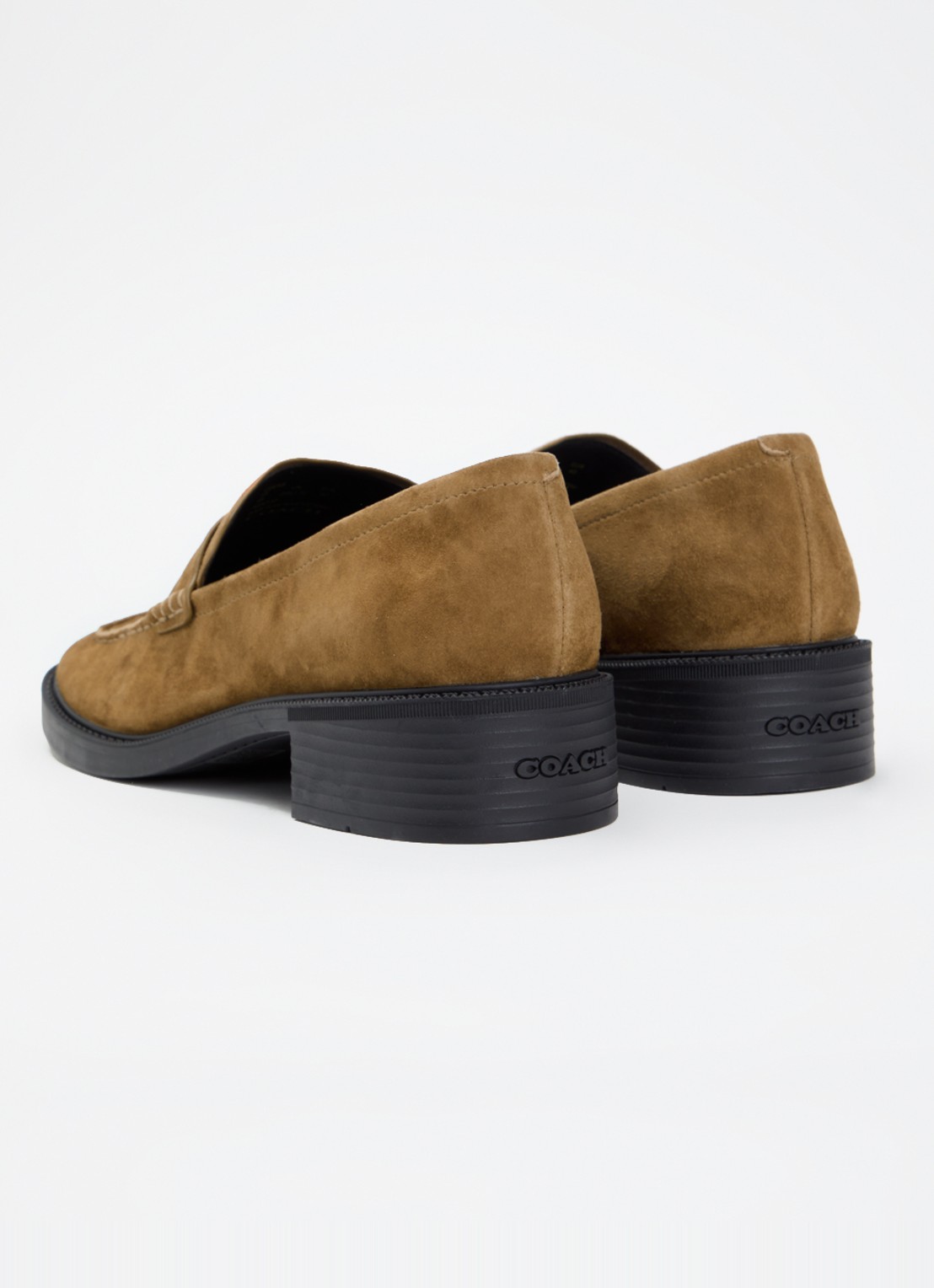 Coach Penny loafer van suède - achterkant 5 camel