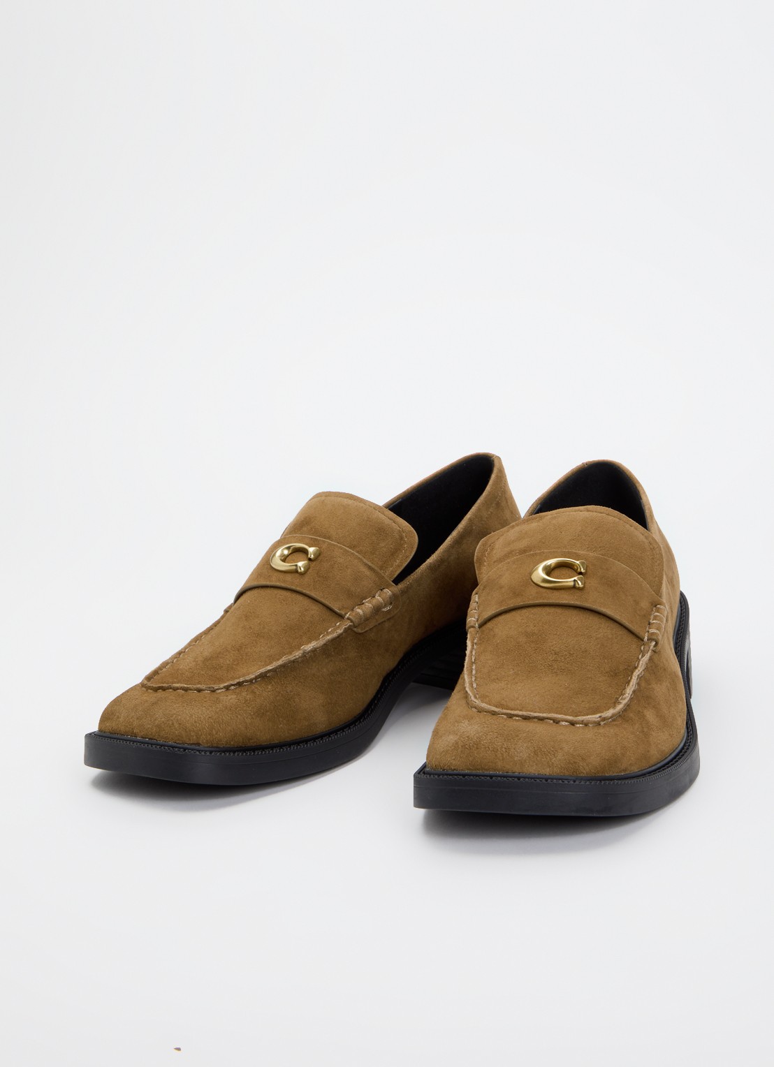 Coach Penny loafer van suède - detail 2 camel