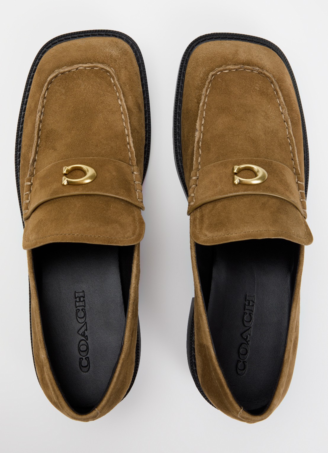 Coach Penny loafer van suède - detail 3 camel