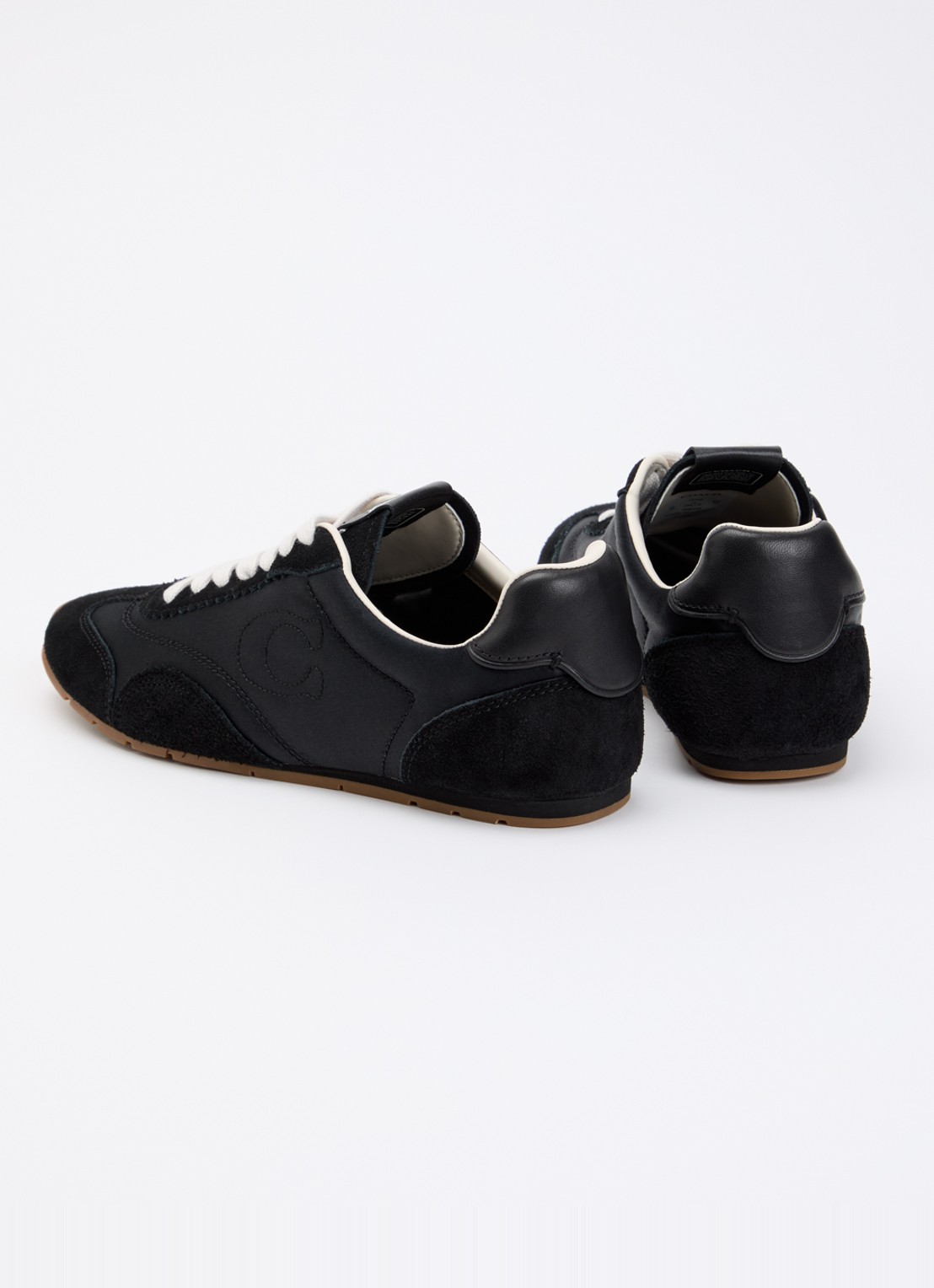 Coach Sneaker met details van suède - achterkant 2 zwart