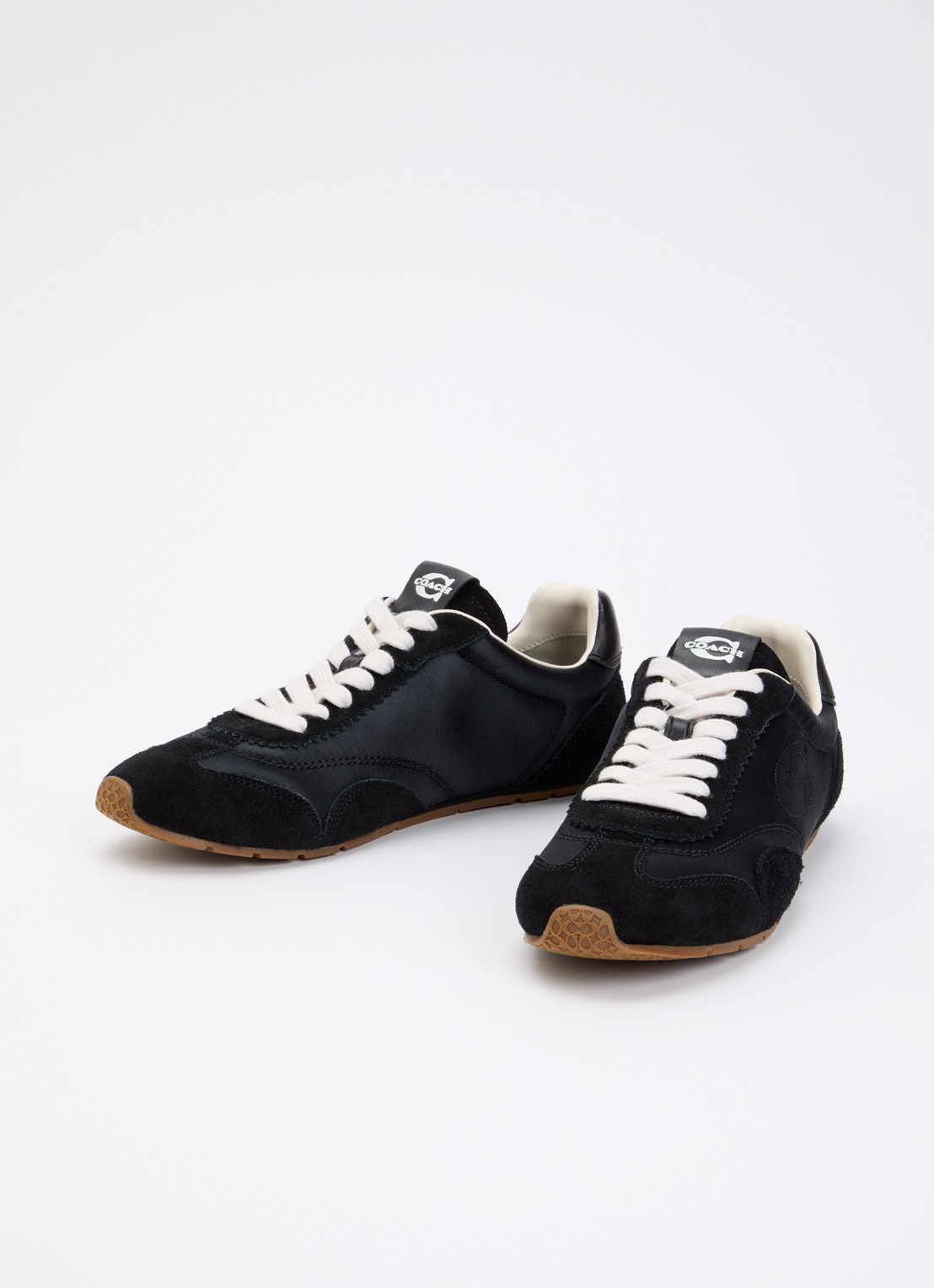 Coach Sneaker met details van suède - detail 3 zwart