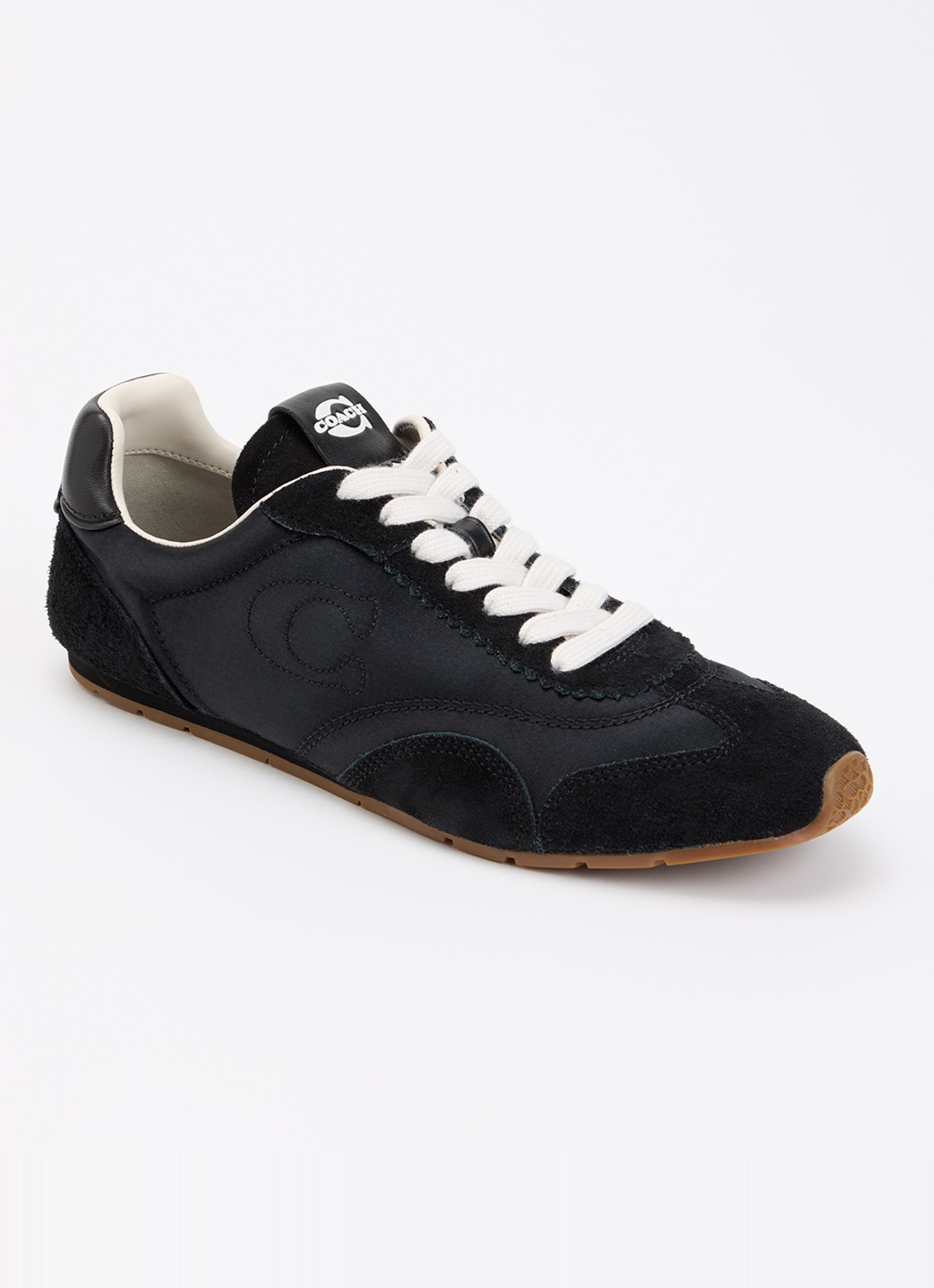 Coach Sneaker met details van suède - voorkant zwart