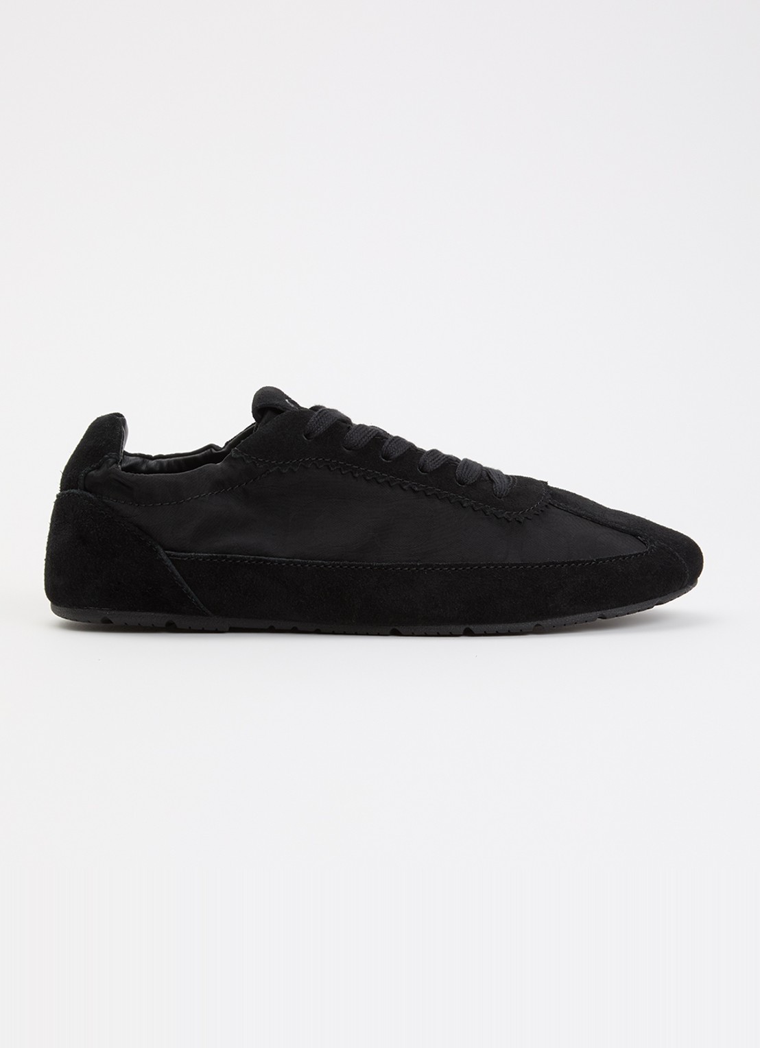 Coach Soft sneaker met suède details - voorkant 5 zwart