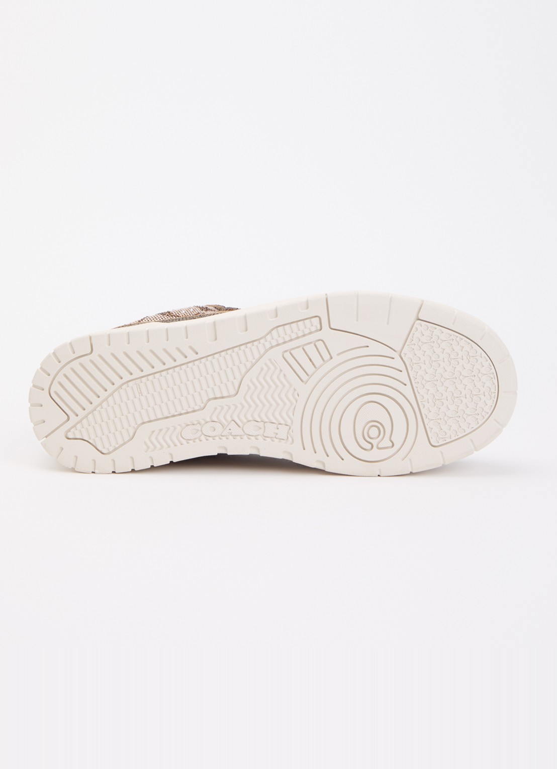 Coach Soho sneaker met logoprint en strass - detail 4 lichtbruin