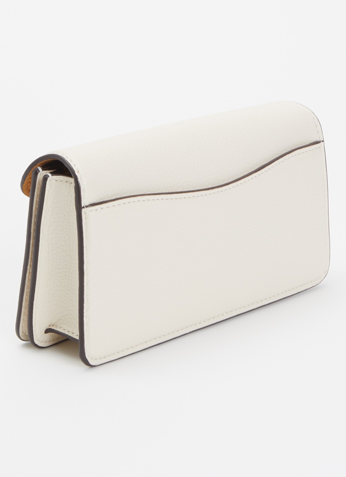 Coach Tabby 19 clutch van leer met afneembare schouderriem - achterkant gebroken wit