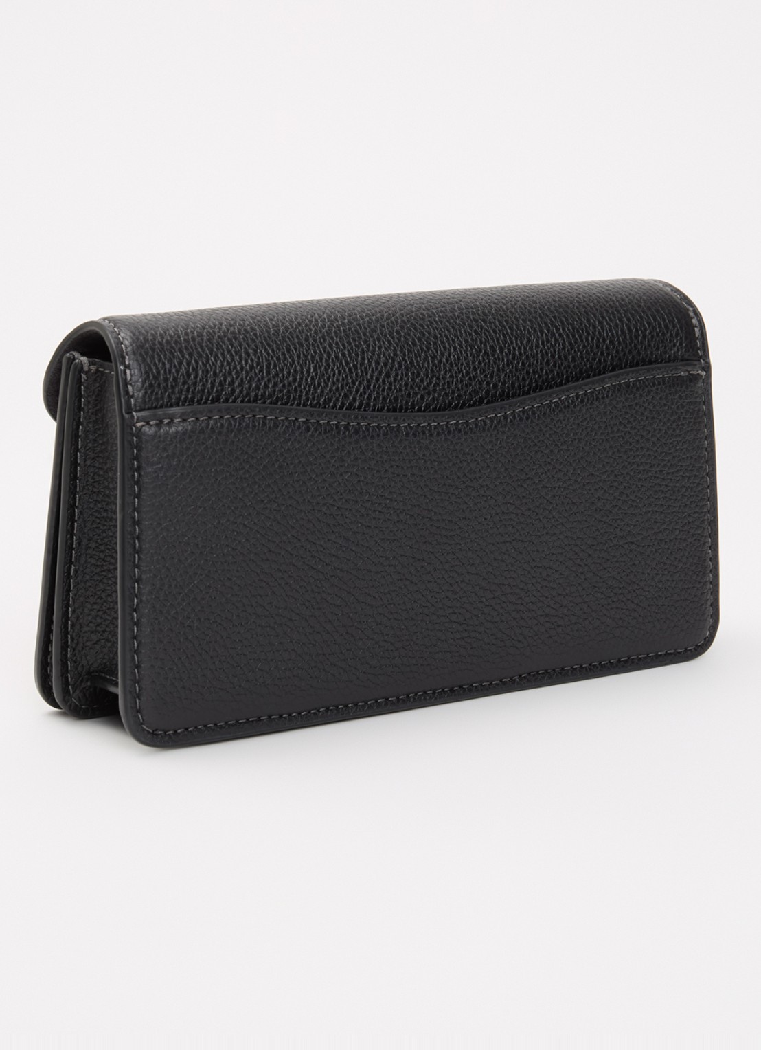 Coach Tabby 19 crossbody tas van leer met afneembare schouderriem - achterkant zwart