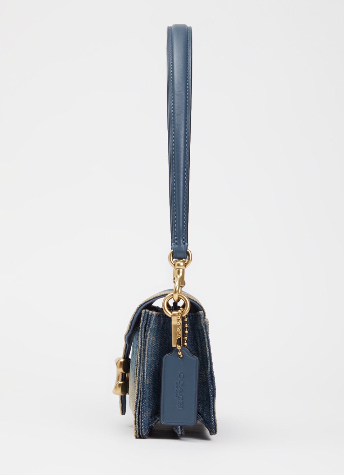 Coach Tabby 20 schoudertas van denim - detail 6 indigo