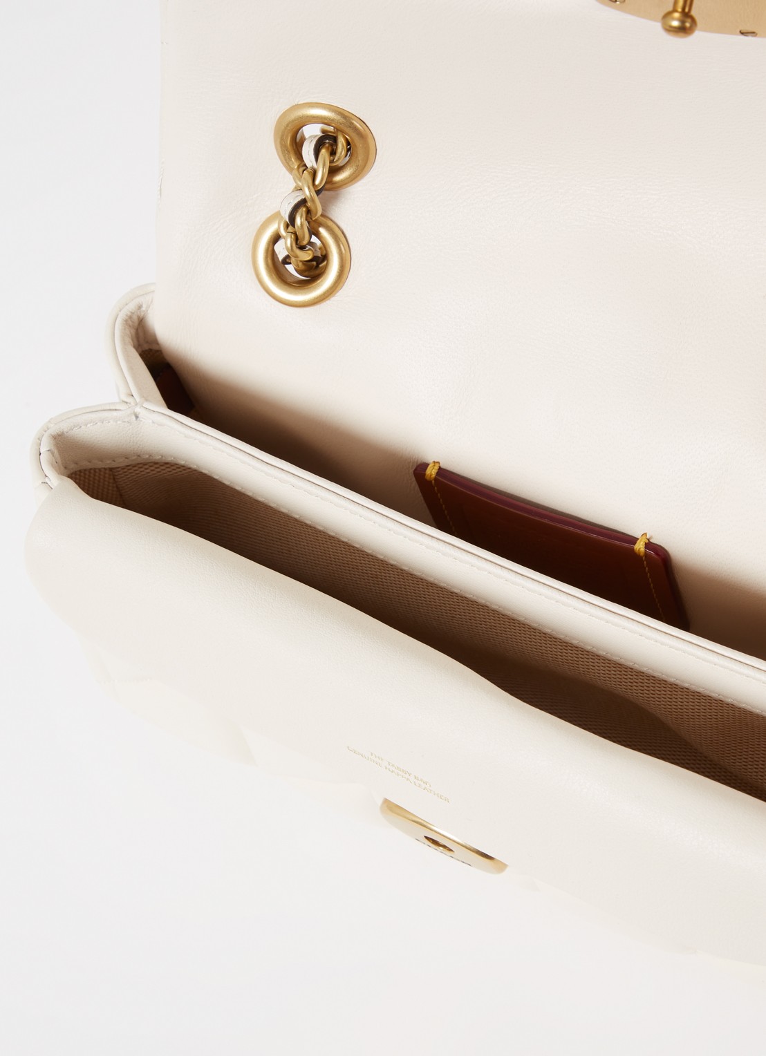 Coach Tabby 20 schoudertas van quilted leer - detail 4 gebroken wit