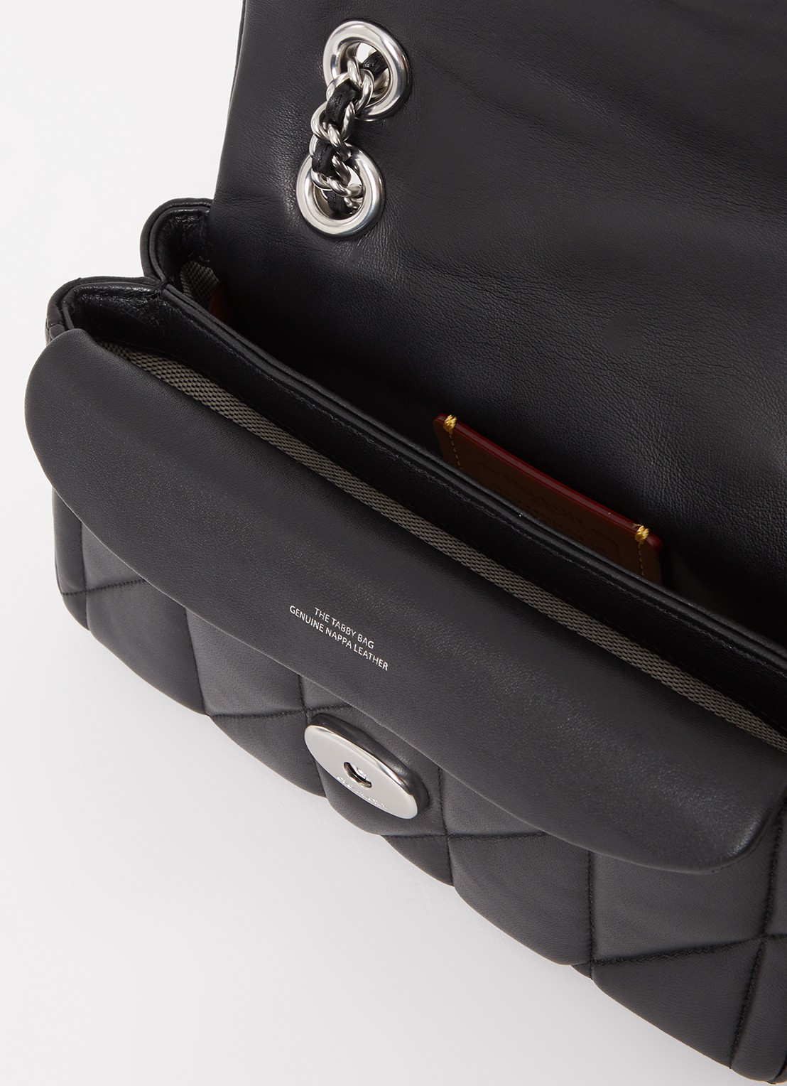 Coach Tabby 20 schoudertas van quilted schapenleer - detail 5 zwart