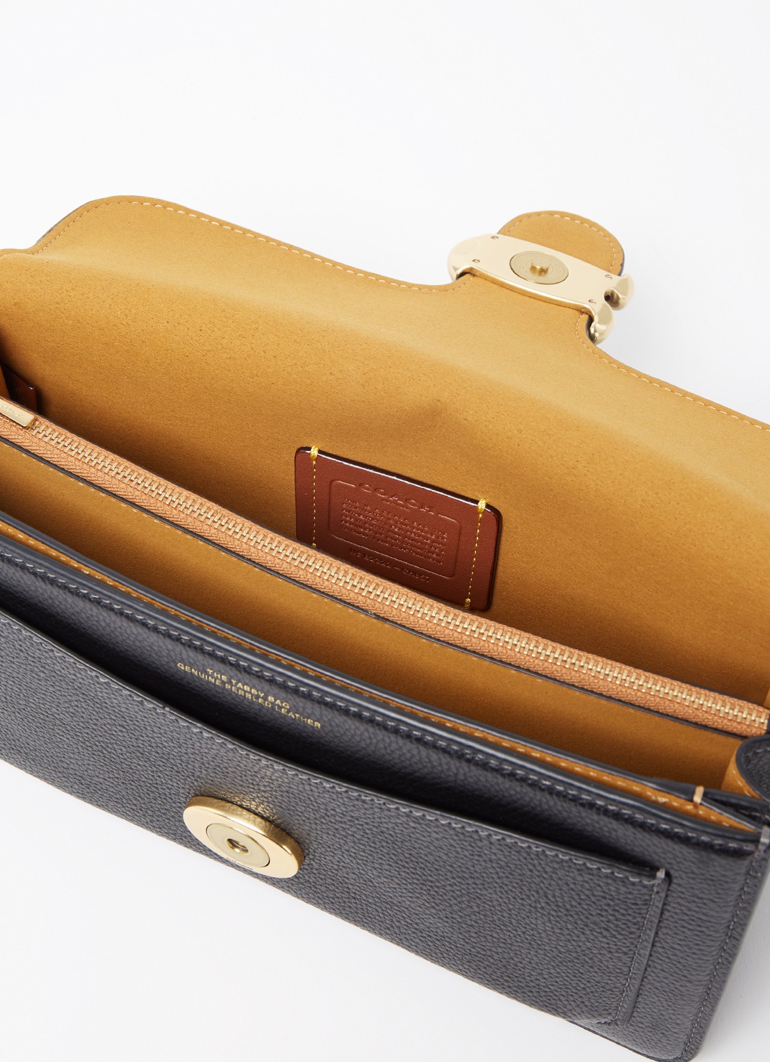 Coach Tabby 26 schoudertas van leer - detail 2 zwart